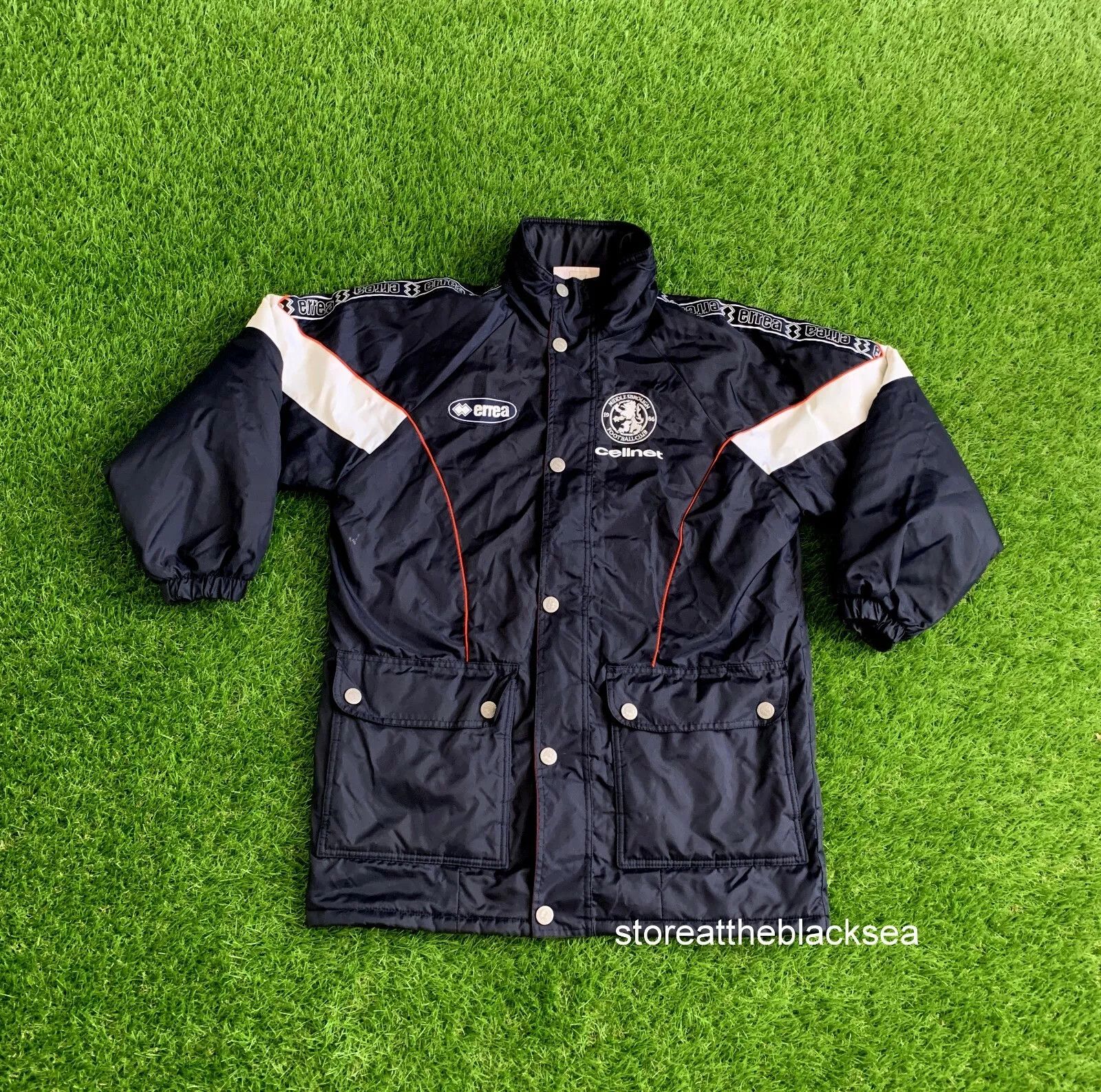 Errea Middlesbrough FOOTBALL SOCCER JACKET COAT PULLOVER ERREA MEN Size US S / EU 44-46 / 1 - 1 Thumbnail