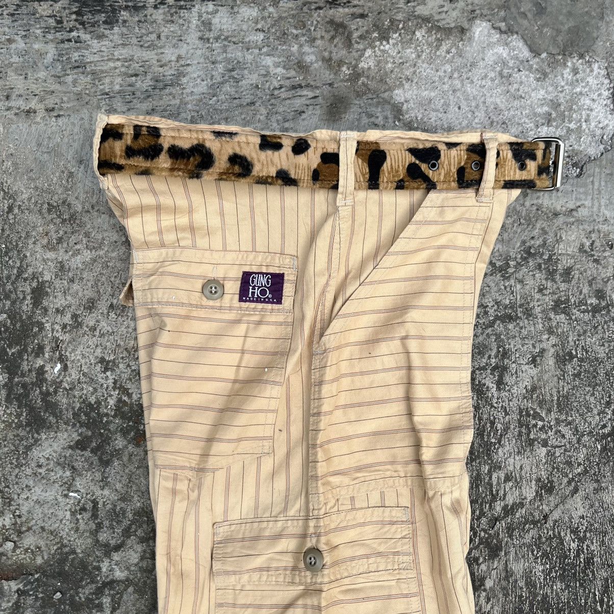 Japanese Brand Gung Ho Cargo Pants Striped Size US 30 / EU 46 - 5 Thumbnail
