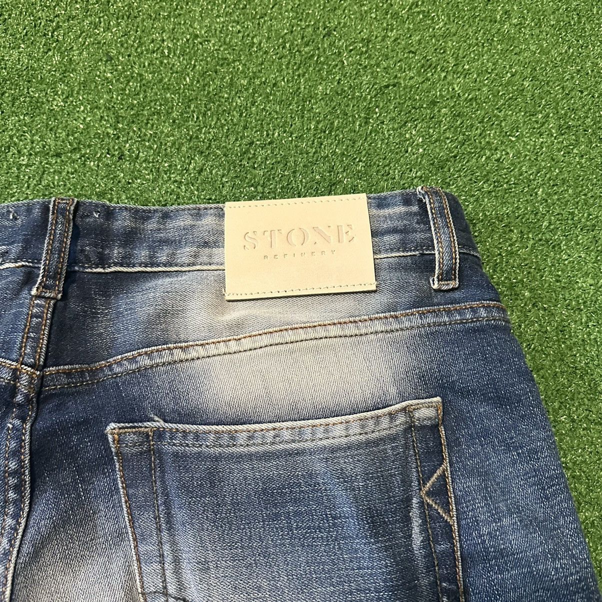 Other Stone Refinery Slim Straight The Clyde Distressed Jeans Size US 33 - 14 Thumbnail