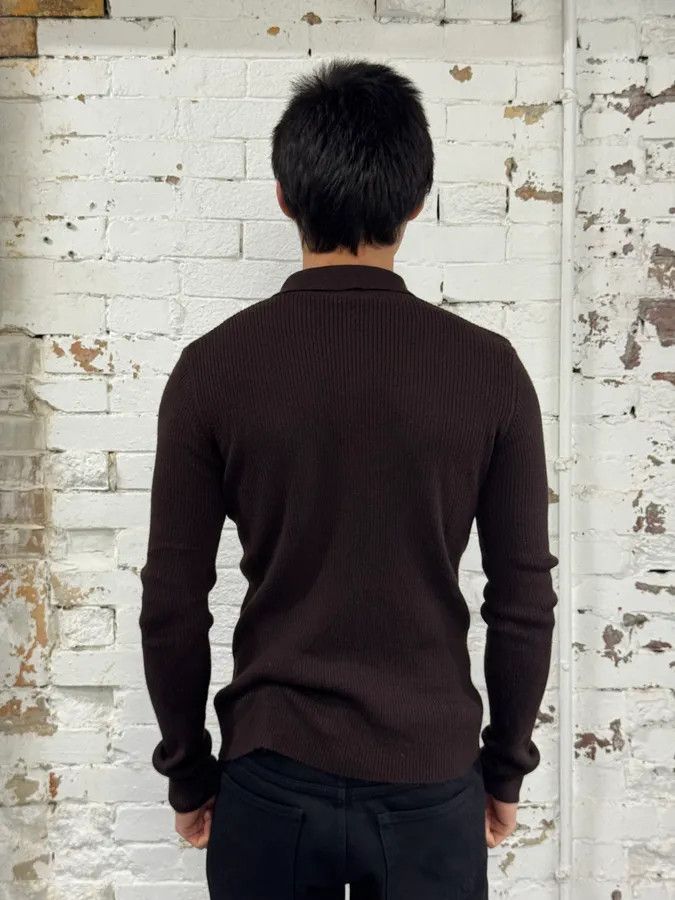 Dolce & Gabbana 2000s Dolce & Gabbana Brown Wool Polo Longsleeves Size US M / EU 48-50 / 2 - 3 Thumbnail