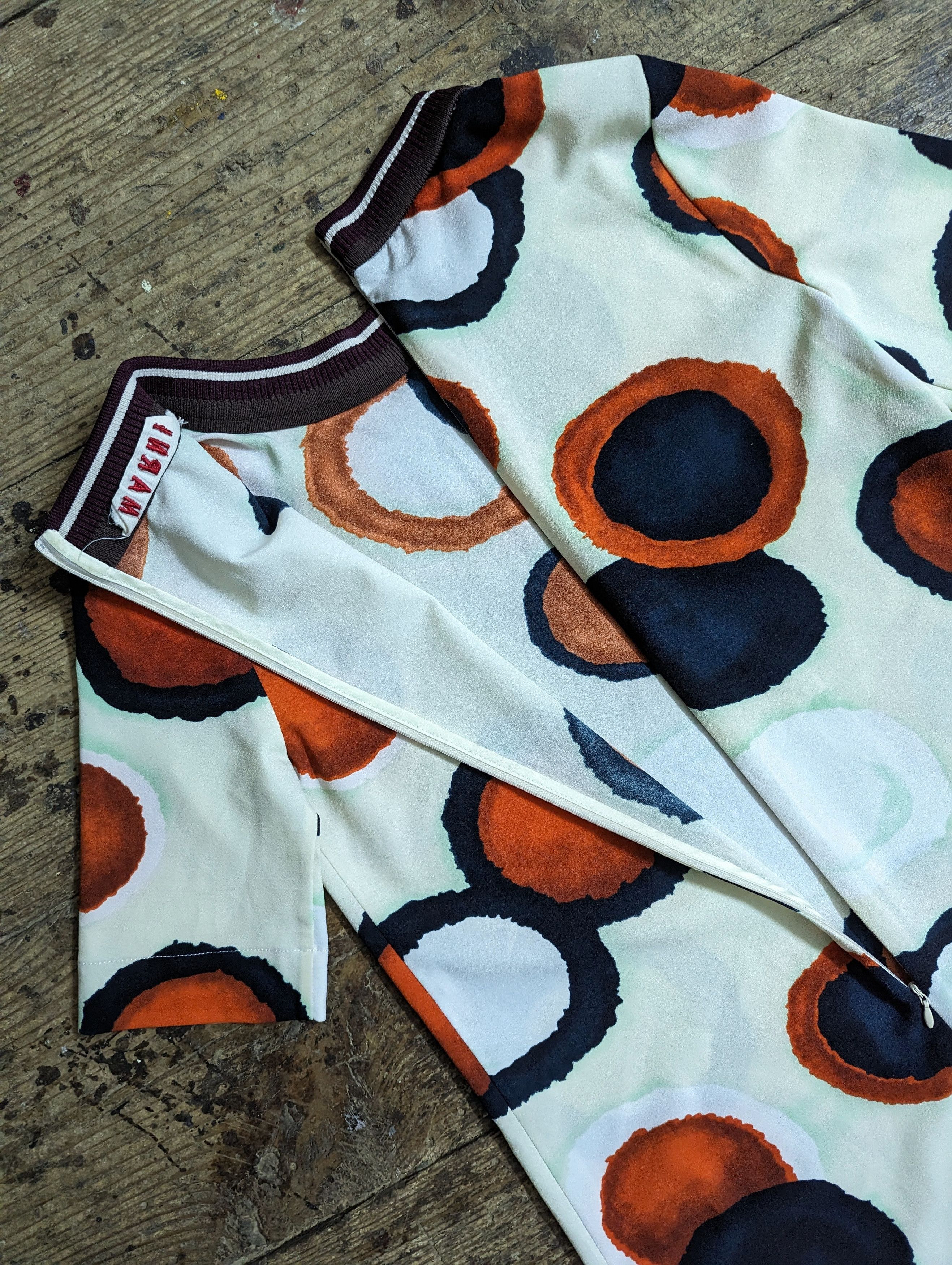 Marni Marni Abstract Dots Pattern Short Sleeve Dress Size S / US 4 / IT 40 - 9 Thumbnail