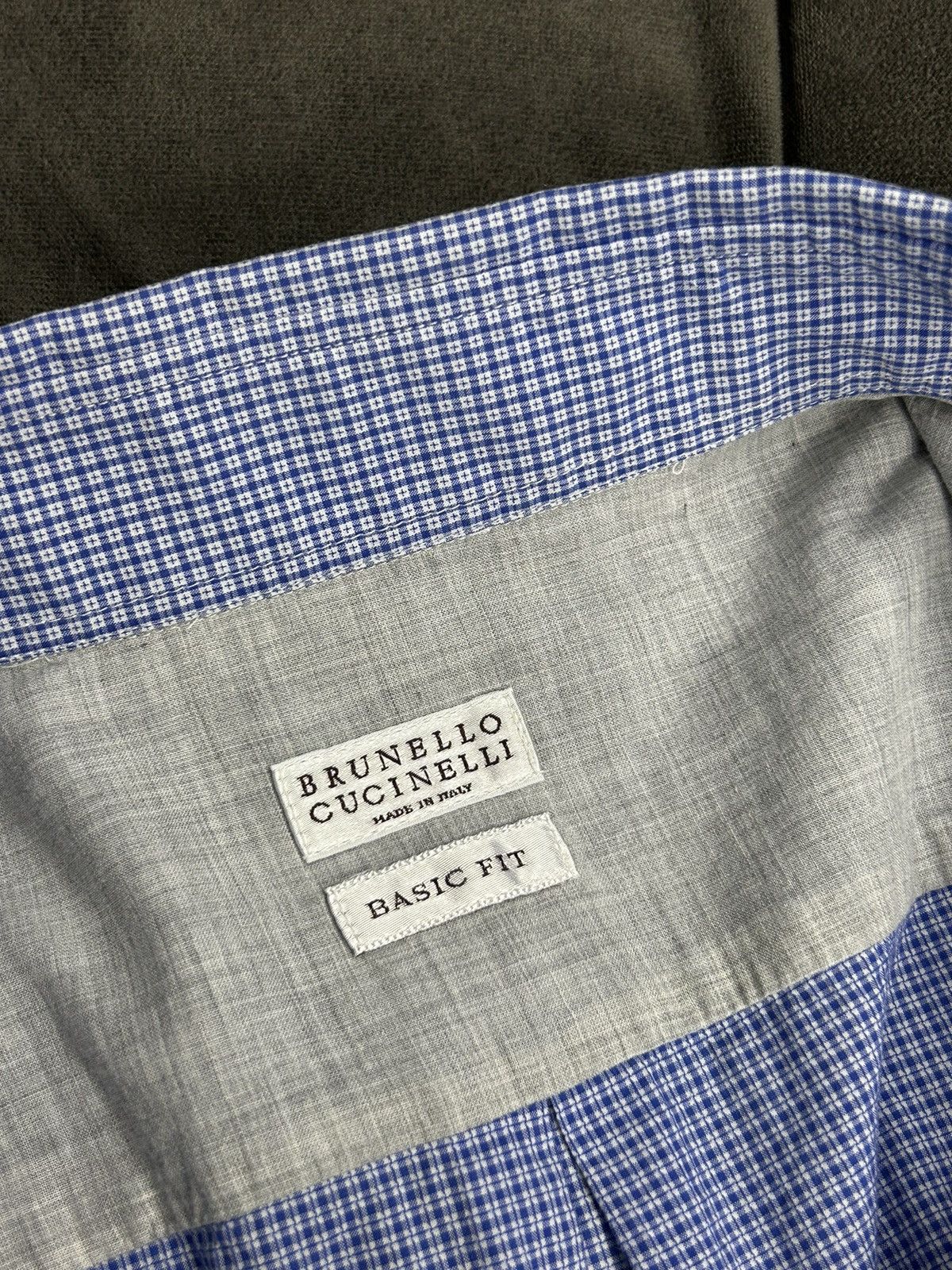 Brunello Cucinelli Brunello Cucinelli Check Cotton Shirt – Made in Italy Size M Size US M / EU 48-50 / 2 - 8 Thumbnail
