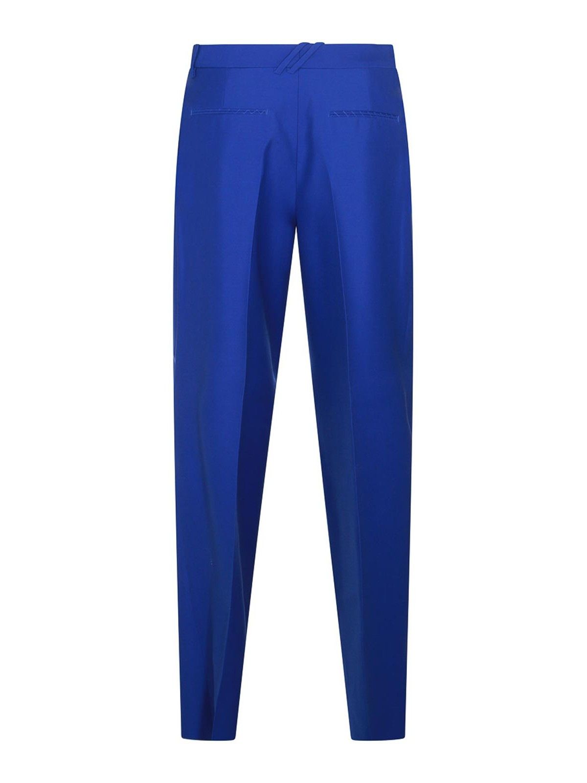 Burberry o1w1db10426 Wool Pants in Blue Size 27" / US 4 / IT 40 - 2 Thumbnail