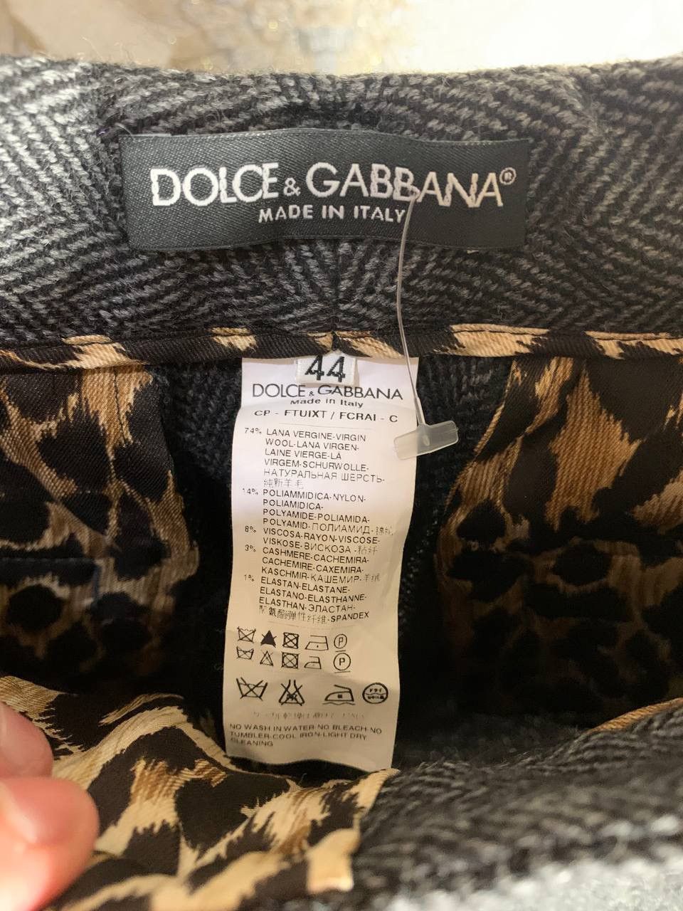 Dolce & Gabbana × Vintage VERY RARE DOLCE & GABBANA WOOL DESIGNER SUIT PANTS FASHION Size 30" / US 8 / IT 44 - 5 Thumbnail