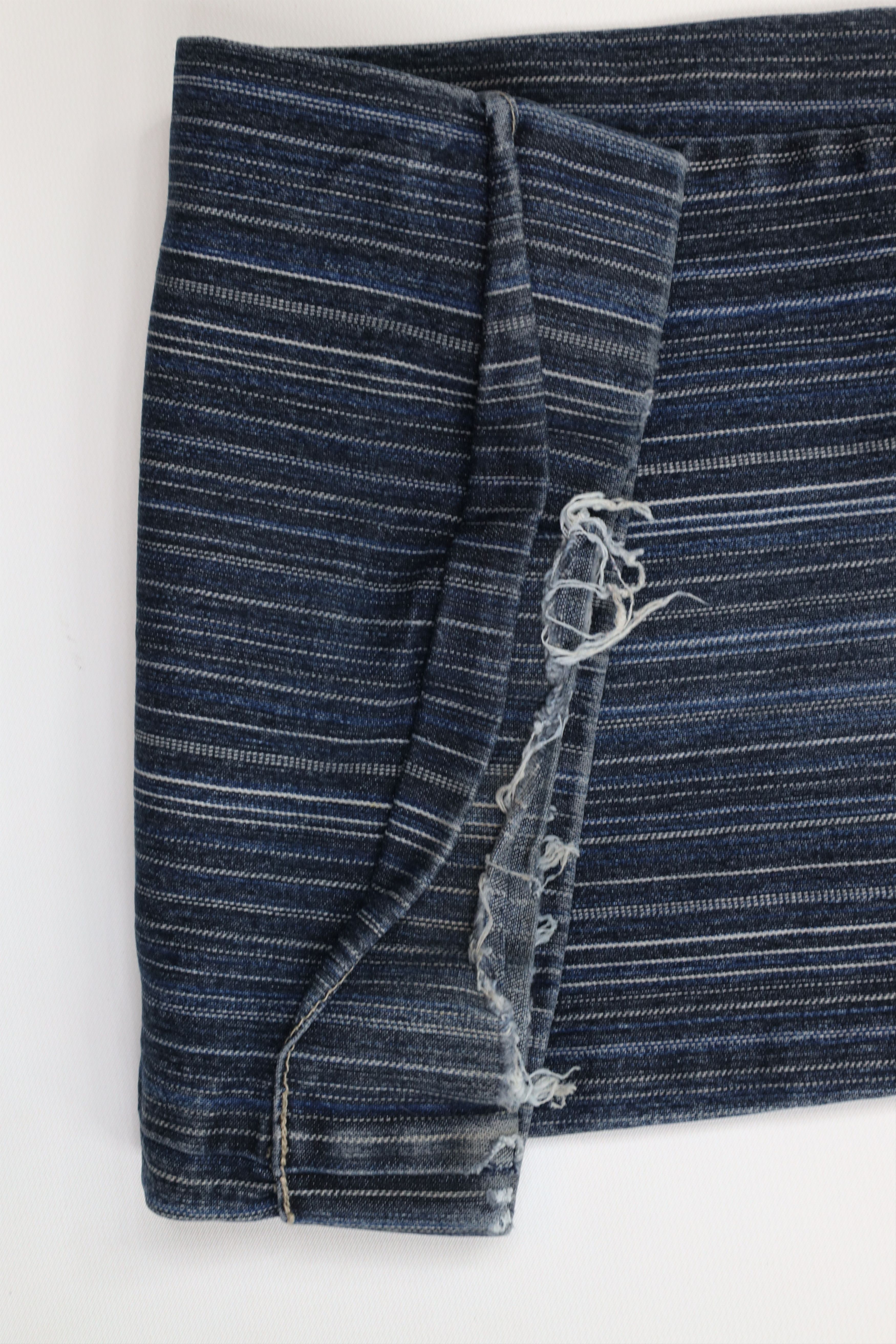Vintage Vintage Y2K Streetwear Striped Flared Wide Leg Denim Jeans Size 32" / US 10 / IT 46 - 6 Thumbnail