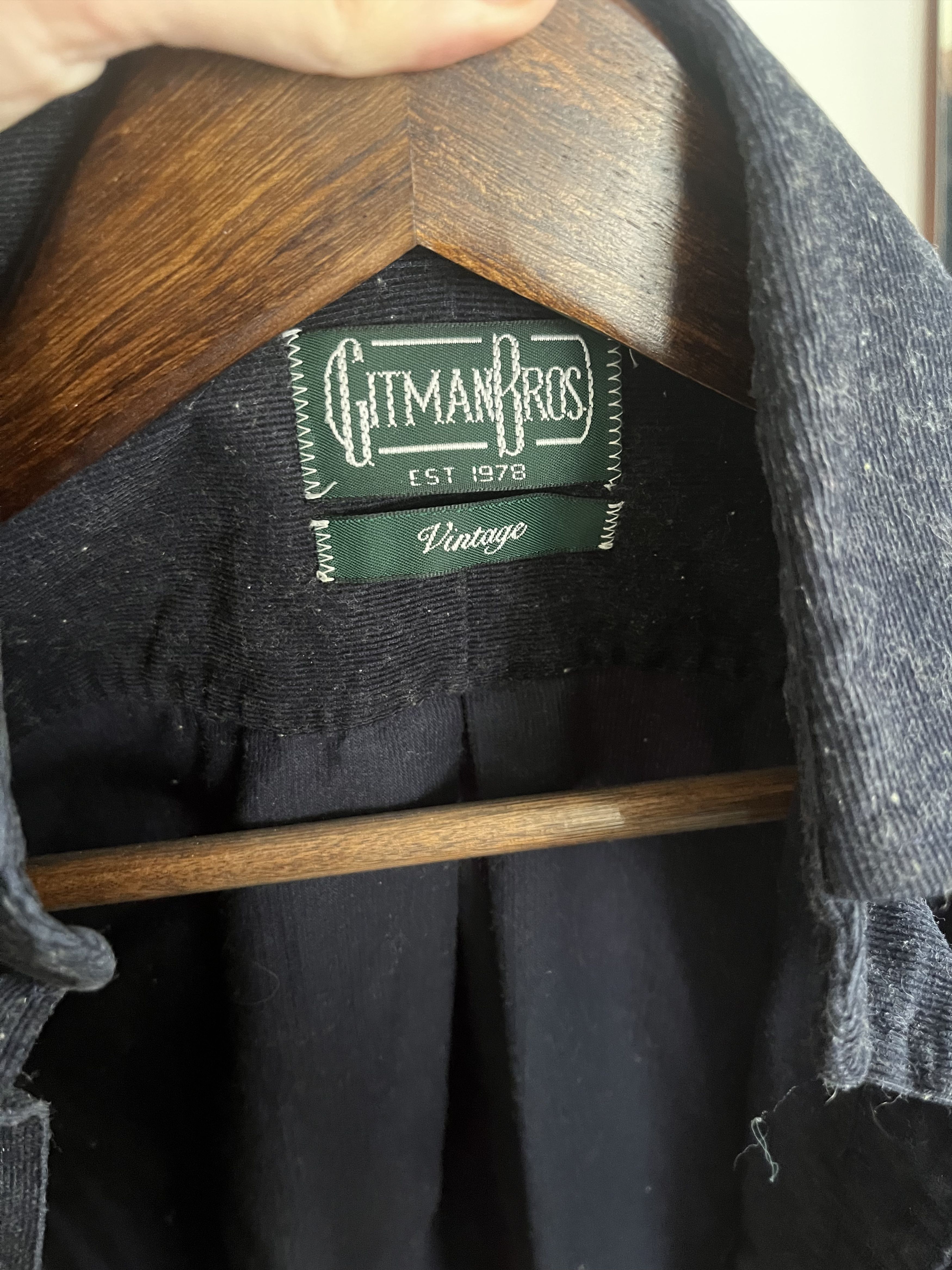 Gitman Bros. Vintage Fine Corduroy Club Collar Shirt Size US XS / EU 42 / 0 - 2 Thumbnail