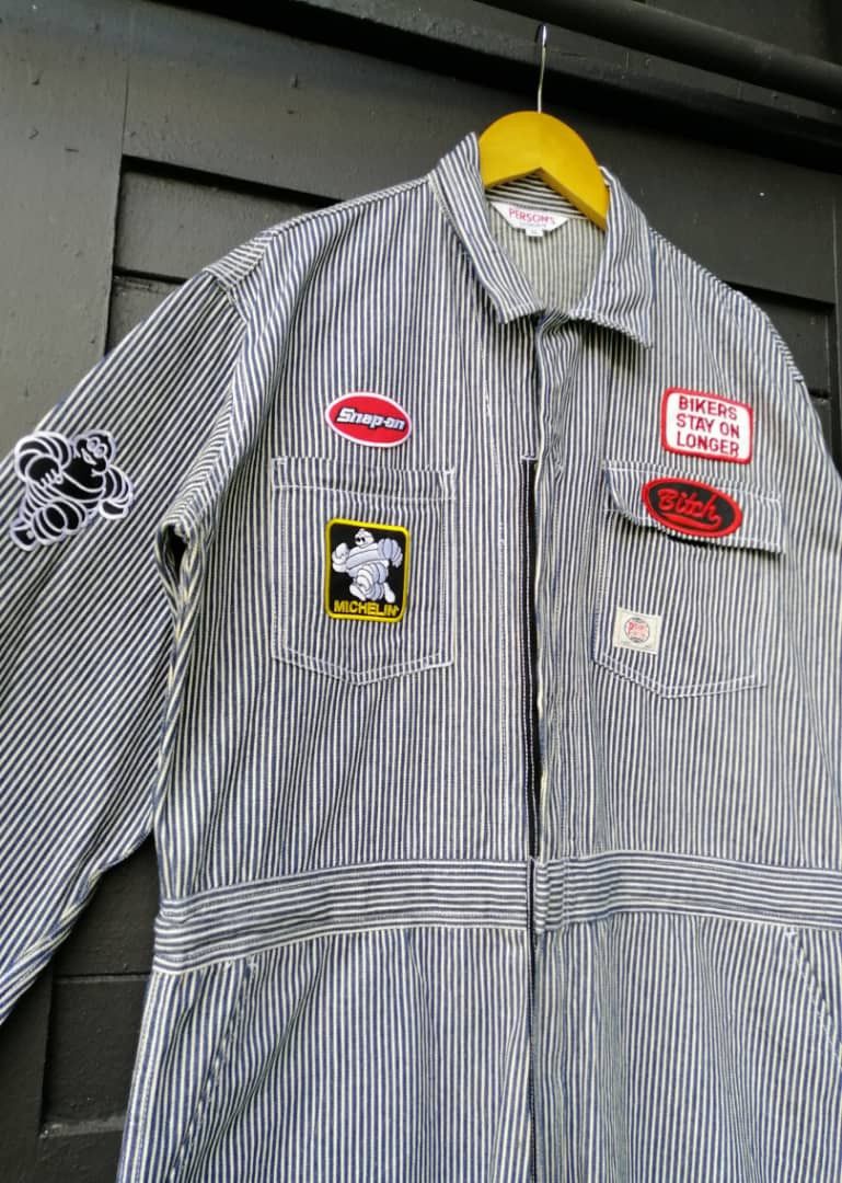 PERSON'S × Vintage Vintage Person's Hickory Stripes Overalls Size US 40 / EU 56 - 2 Thumbnail