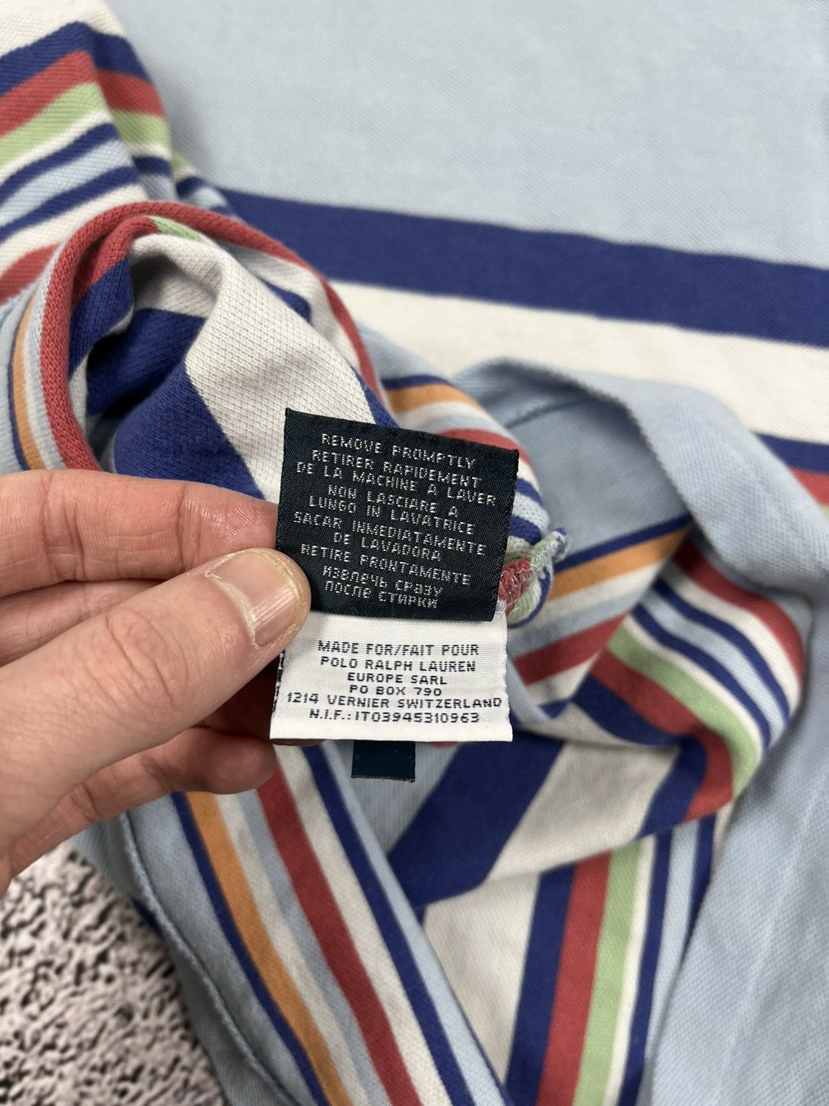 Vintage Vintage Polo Ralph Lauren POLO Ralph Lauren Stripe Tees Size US L / EU 52-54 / 3 - 9 Thumbnail