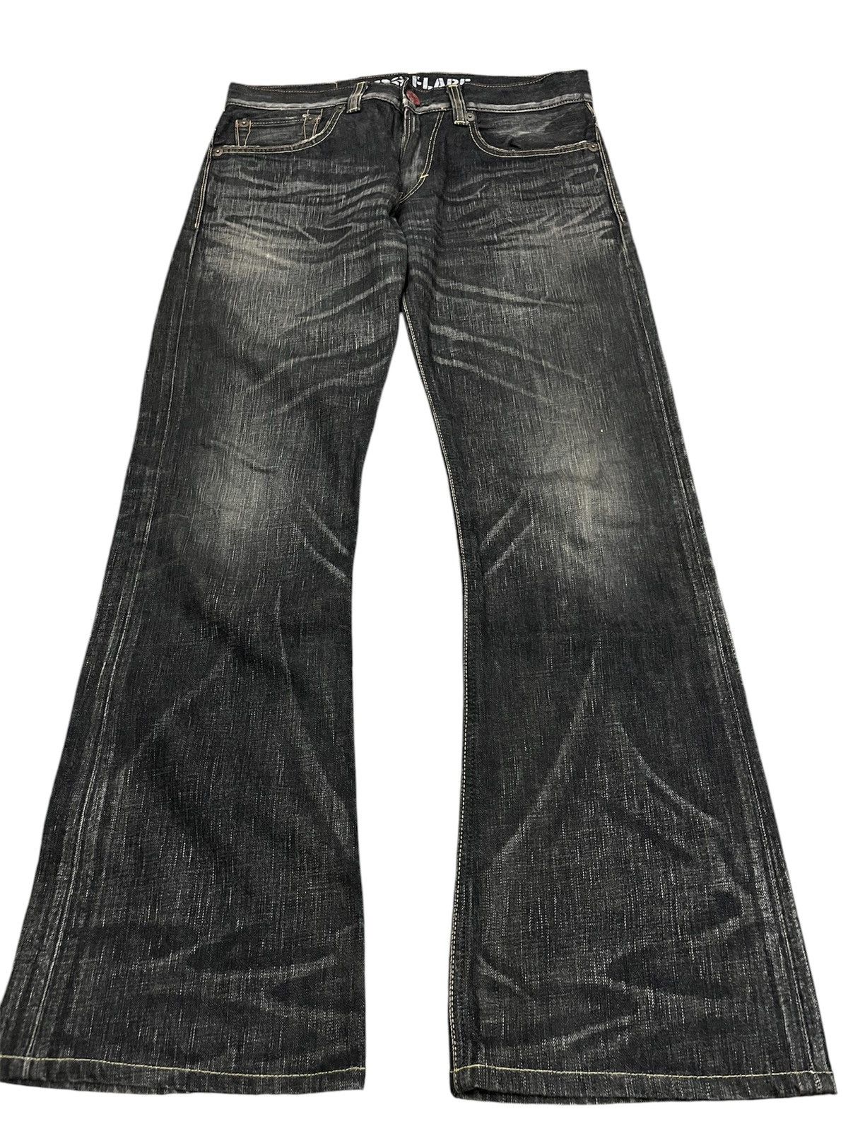 Pre-owned If Six Was Nine X Le Grande Bleu L G B Crazyyy Edwin Blue Trip Flare 503 Japan Denim