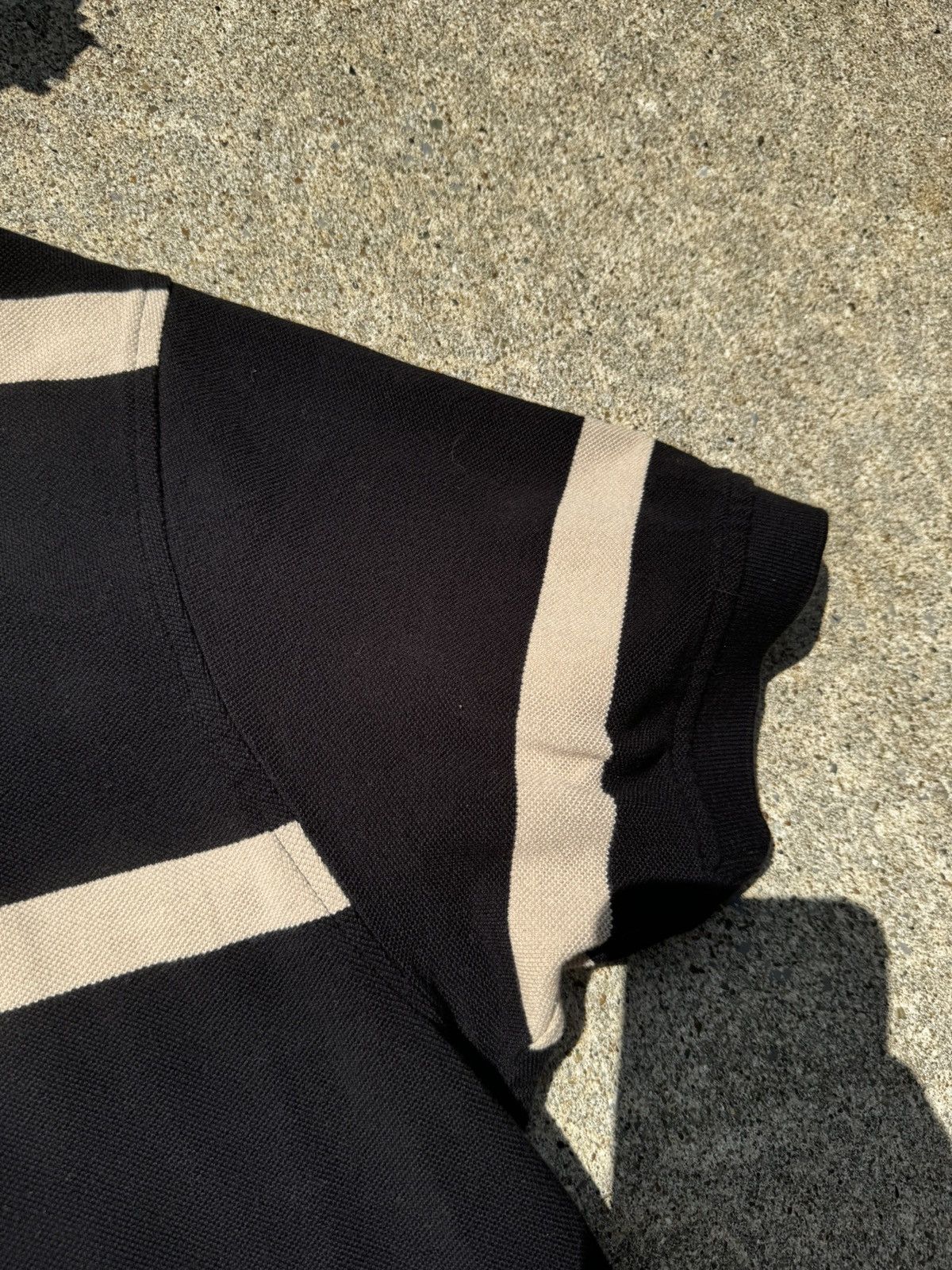 Roundtree & Yorke XL BLACK AND BEIGE POLO VINTAGE STYLE Size US XL / EU 56 / 4 - 5 Thumbnail