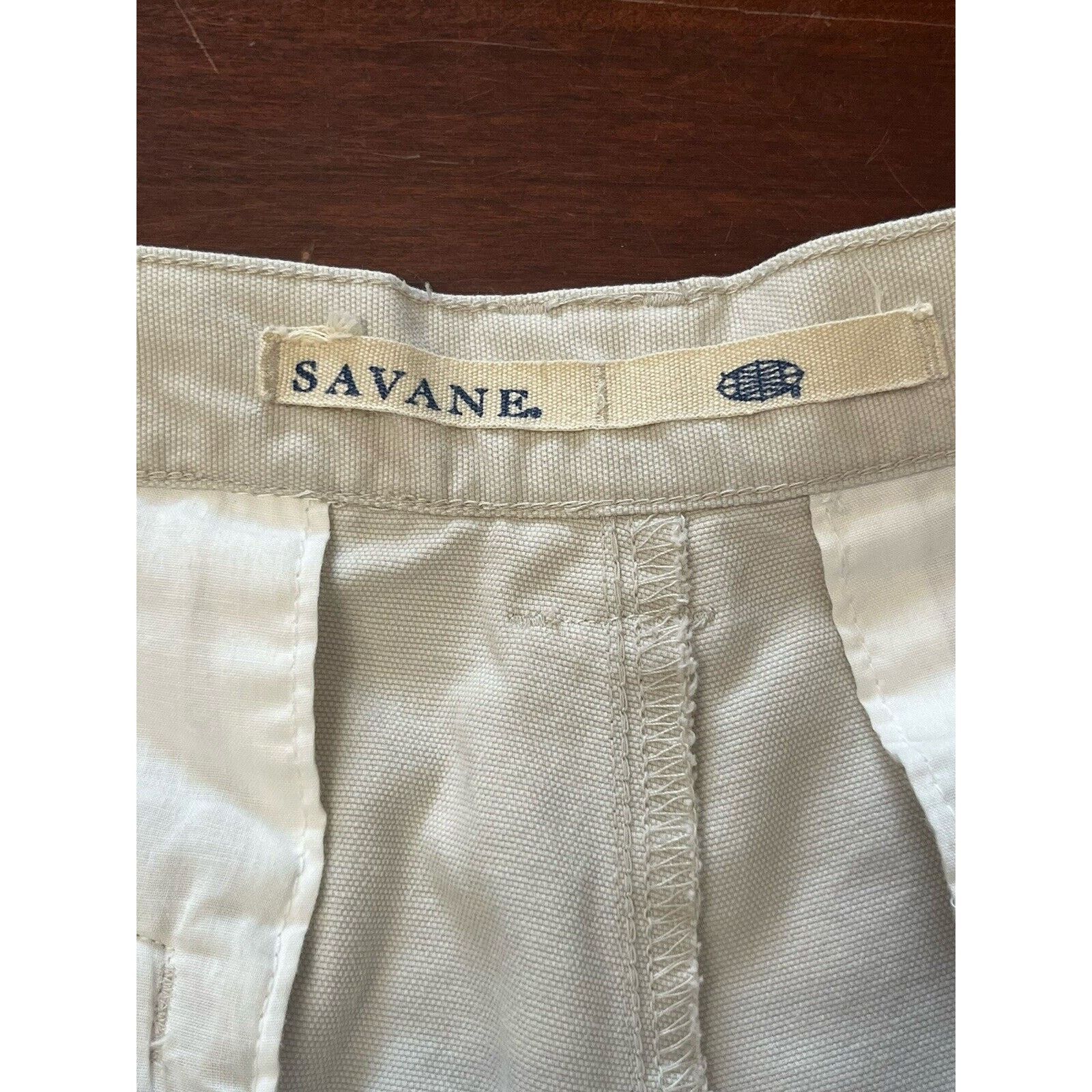 Savane Savane Khaki Chino Cargo Shorts - Men’s Size 38 Size US 38 / EU 54 - 3 Thumbnail