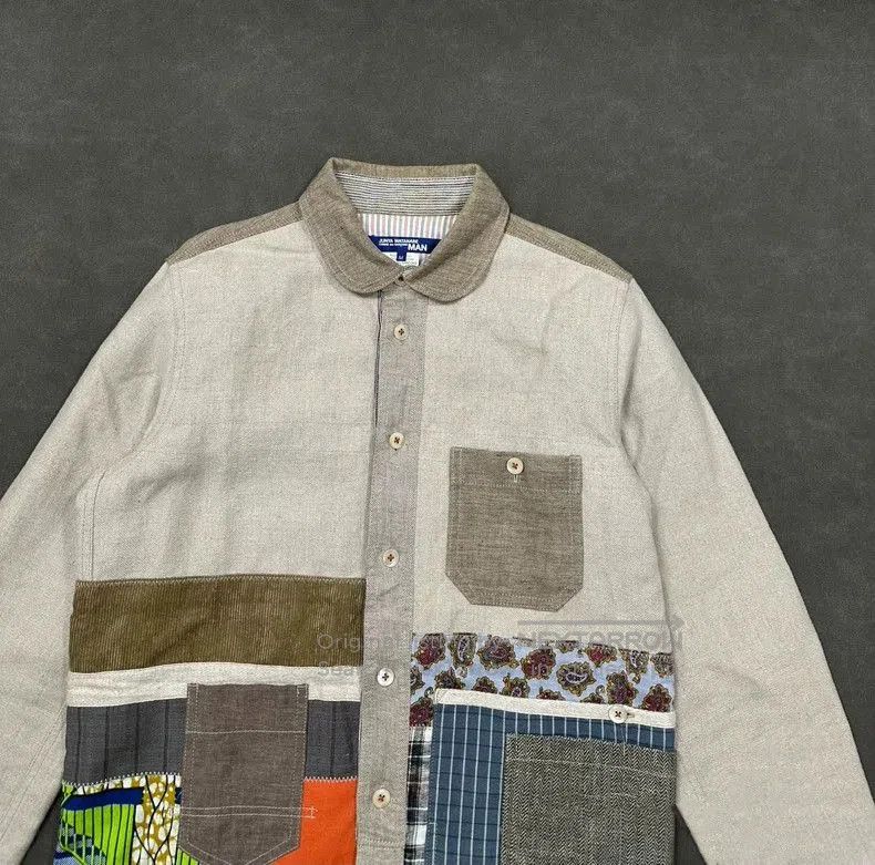 Junya Watanabe Junya Watanabe Patchwork Cotton-Linen Jacket. Size US M / EU 48-50 / 2 - 2 Thumbnail