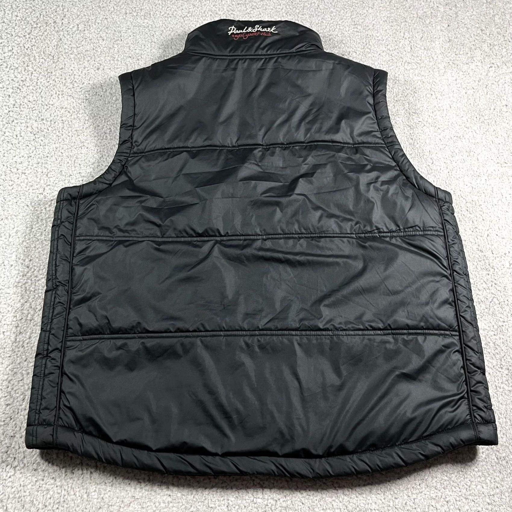 Paul & Shark VINTAGE Paul & Shark Yachting Vest Mens M Black Puffer Fleece Reversible Jacket Size US M / EU 48-50 / 2 - 3 Thumbnail