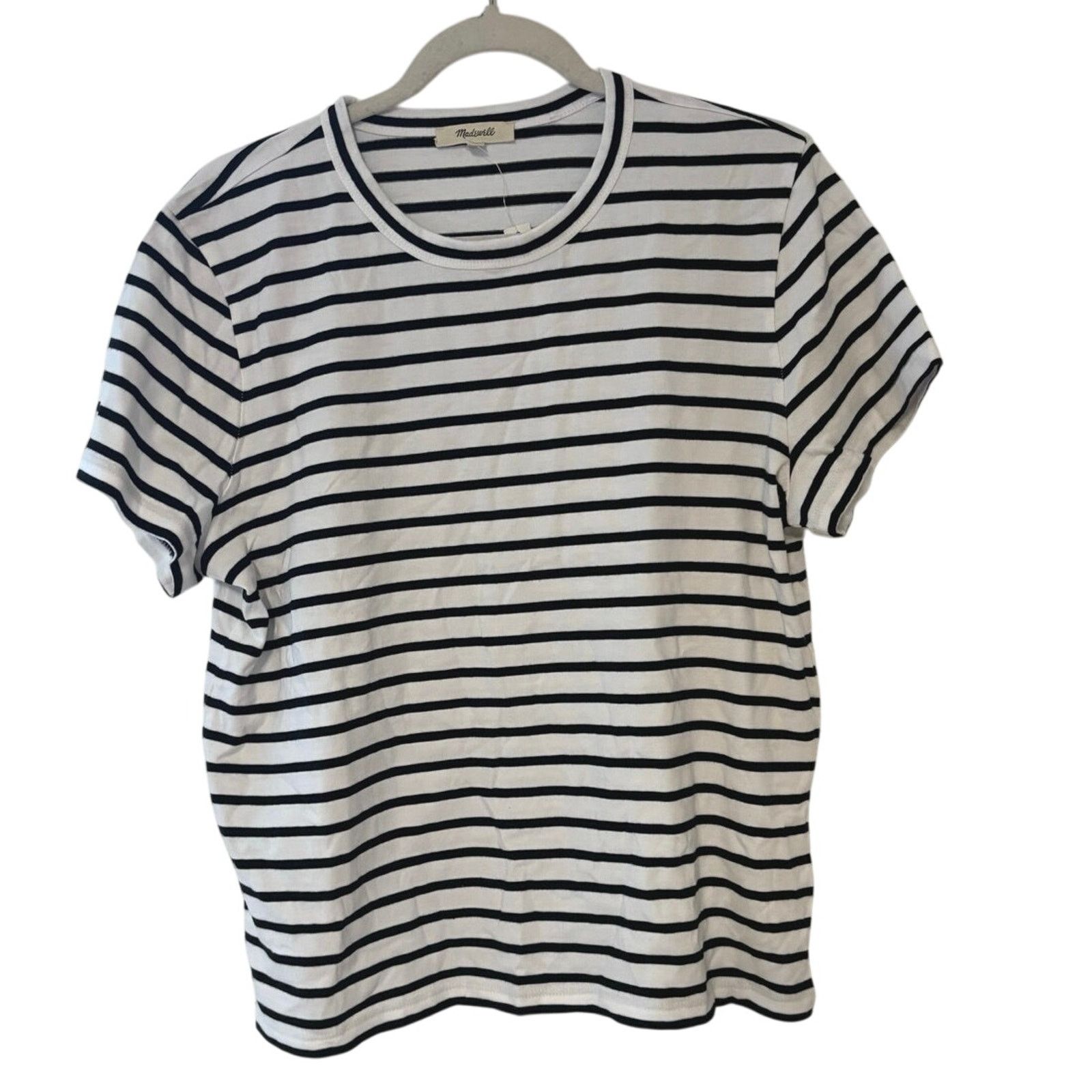 Madewell NWT Madewell The Perfect Crewneck Tee Stripe Size M Size M / US 6-8 / IT 42-44 - 3 Thumbnail