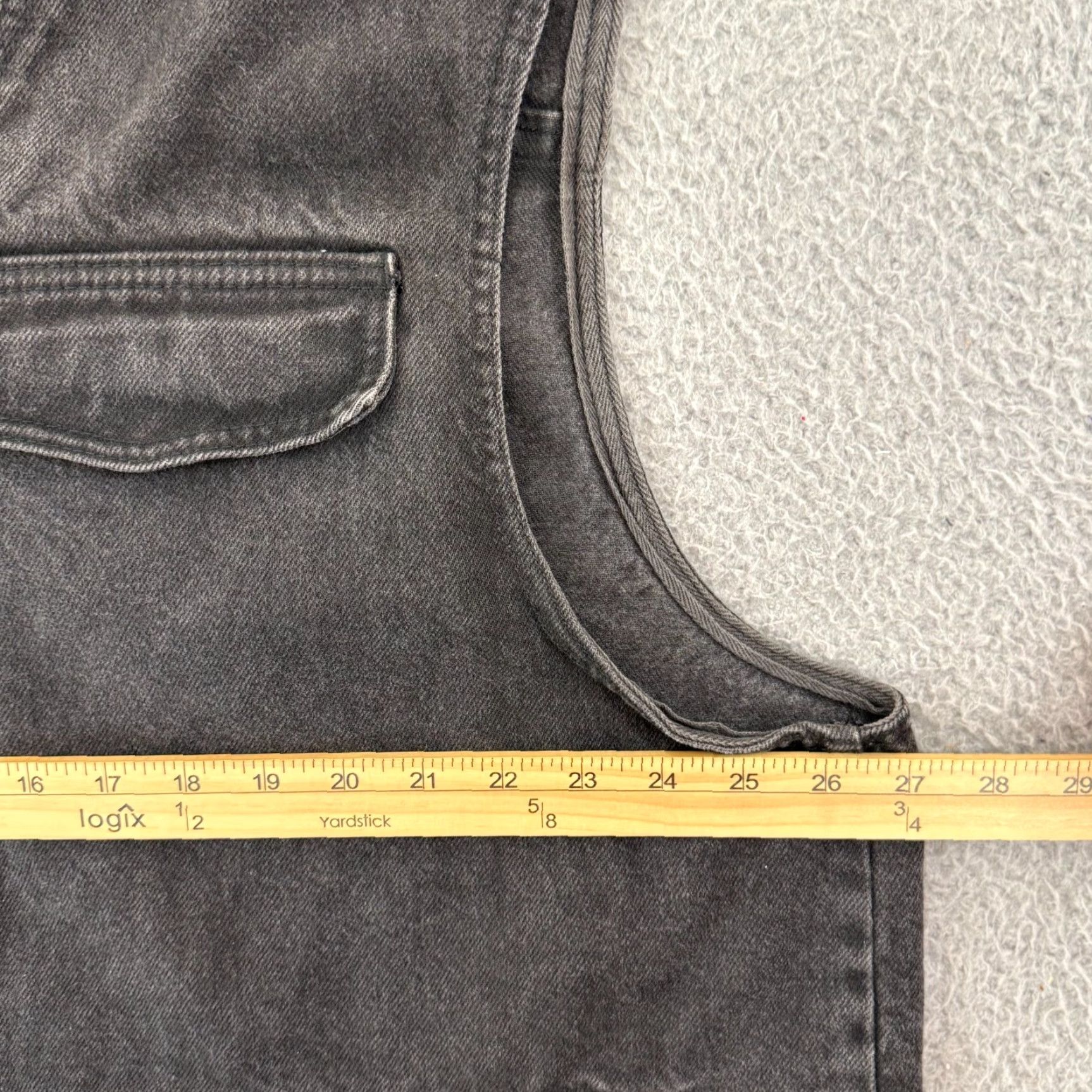 Karl Kani VINTAGE Karl Kani Vest Men XL Black Denim Pocket Button 90s Biker Motorcycle Size US XL / EU 56 / 4 - 7 Thumbnail