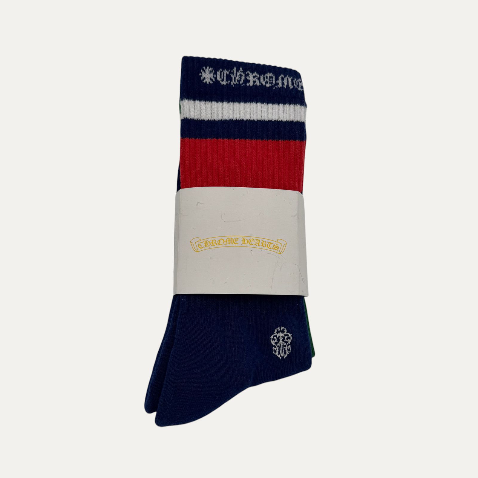 Chrome Hearts Chrome Hearts Striped Dagger Socks Pack Of 2 Size ONE SIZE - 1 Thumbnail