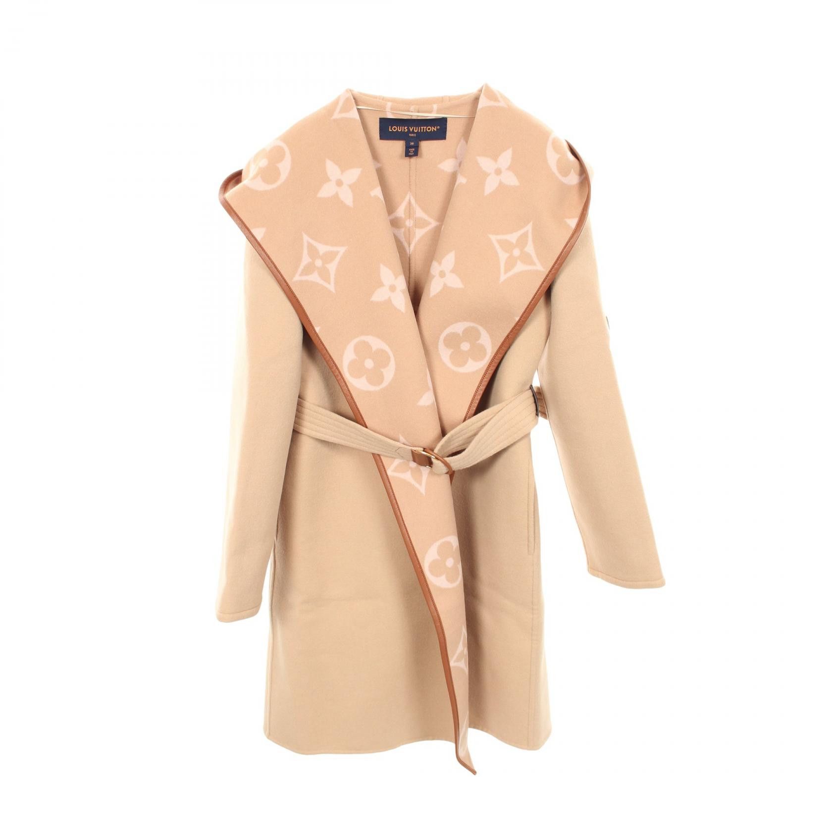 Louis Vuitton Louis Vuitton Louis Vuitton Giant Monogram Wool Coat Textile Outerwear DUTY FREE for USA Size ONE SIZE - 1 Thumbnail