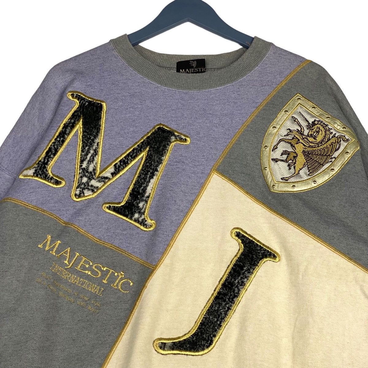 Majestic × Vintage Vintage Majestic Big Logo Crewneck Sweatshirt Size US XL / EU 56 / 4 - 4 Thumbnail