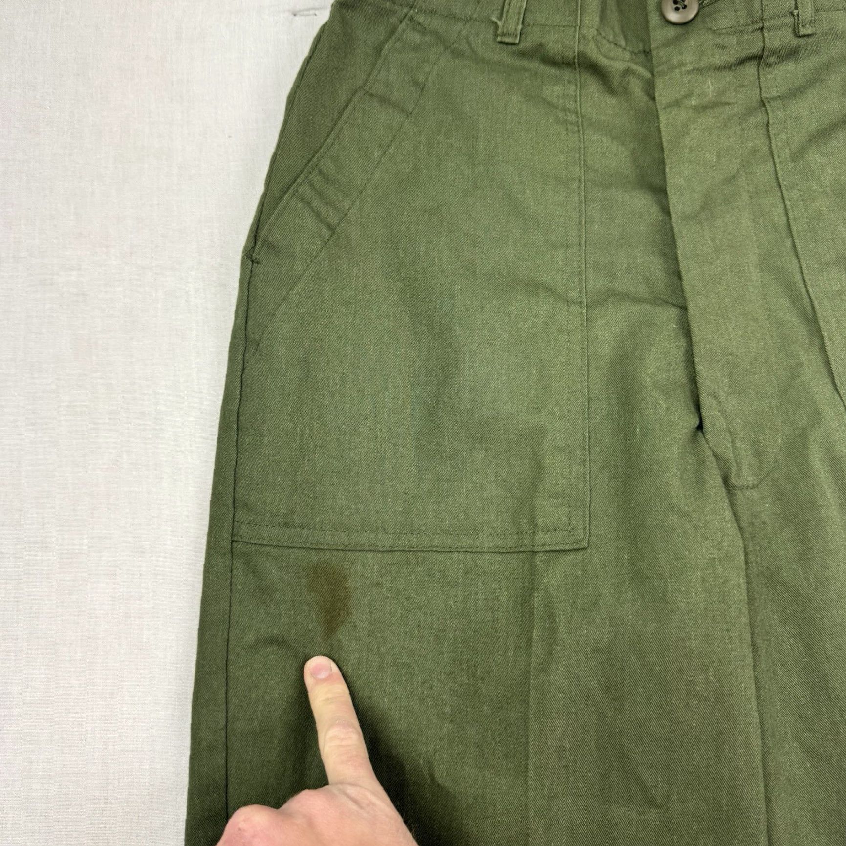 Vintage VINTAGE Army Pants Adult 30x33 Green 1980s Military USA Grunge OG-507 Mens Regular 30 Green 80s Army Men Size US 30 / EU 46 - 2 Thumbnail