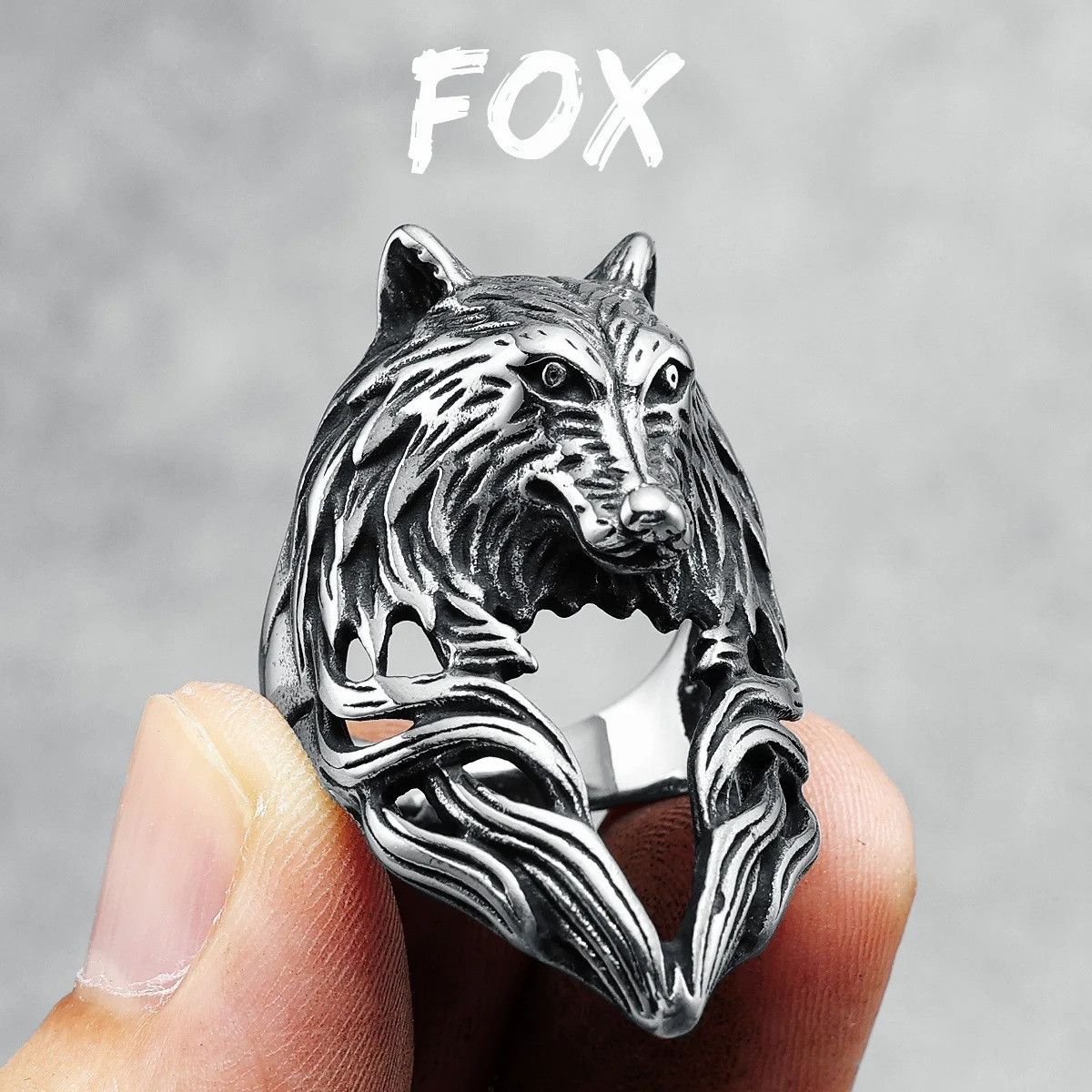 Jewelry Fox Ring Streetwear Jewelry Fashion Gift Size ONE SIZE - 7 Thumbnail
