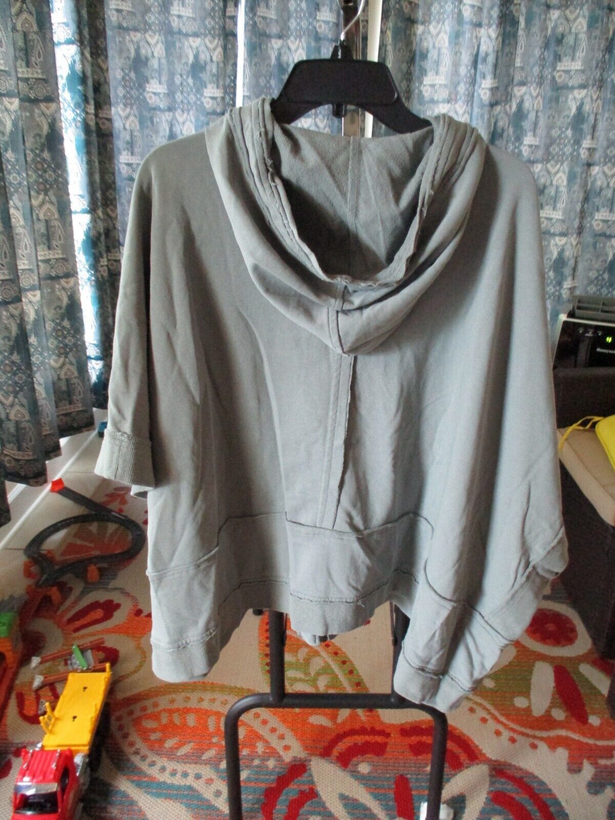 Other Grey Terry Knit Zip Cape Jacket Boutique Exclusive Small Size S / US 4 / IT 40 - 5 Thumbnail