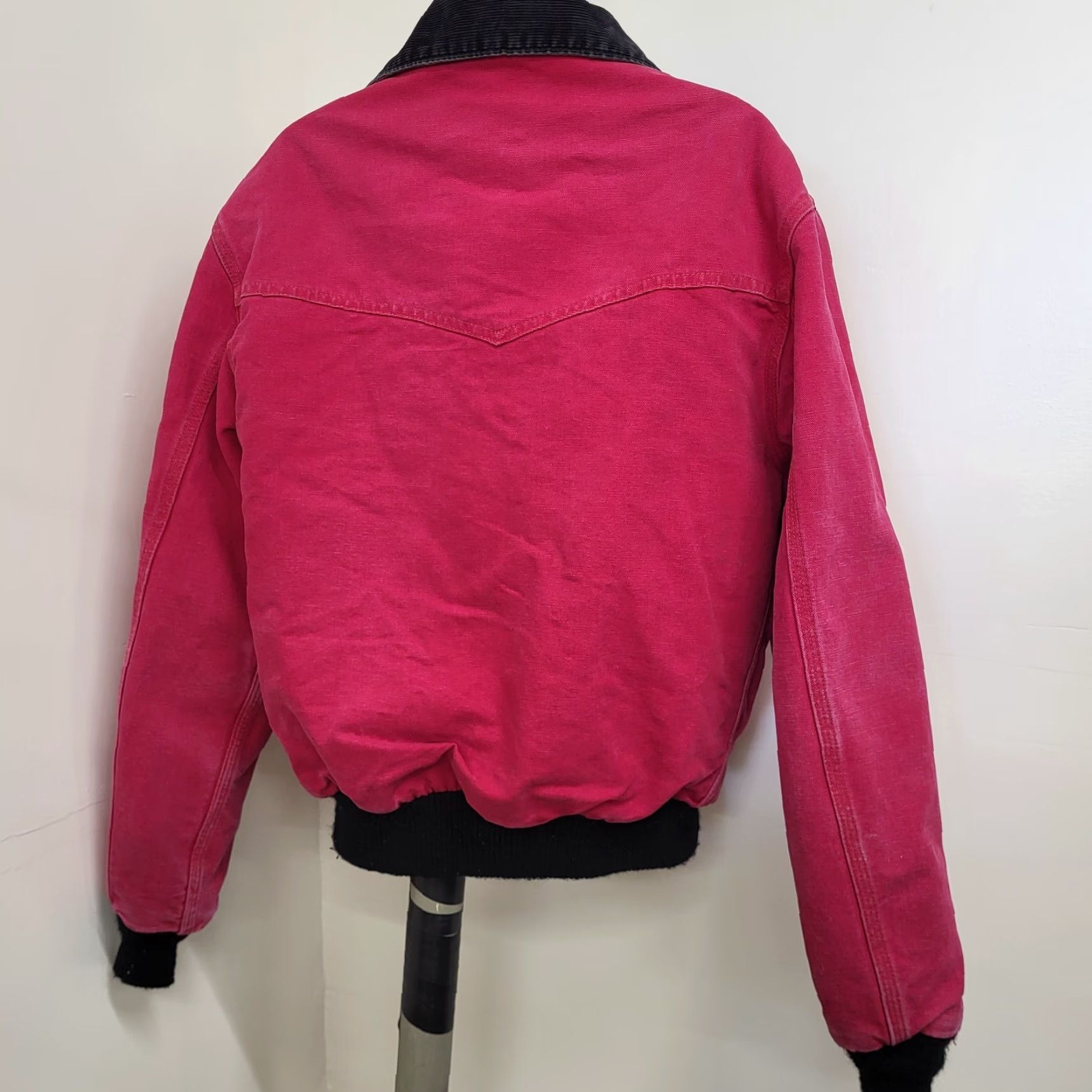 Carhartt VINTAGE Carhartt Jacket Womens Large Pink Canvas Santa Fe Quilt Lined Barn 90s Size L / US 10 / IT 46 - 3 Thumbnail
