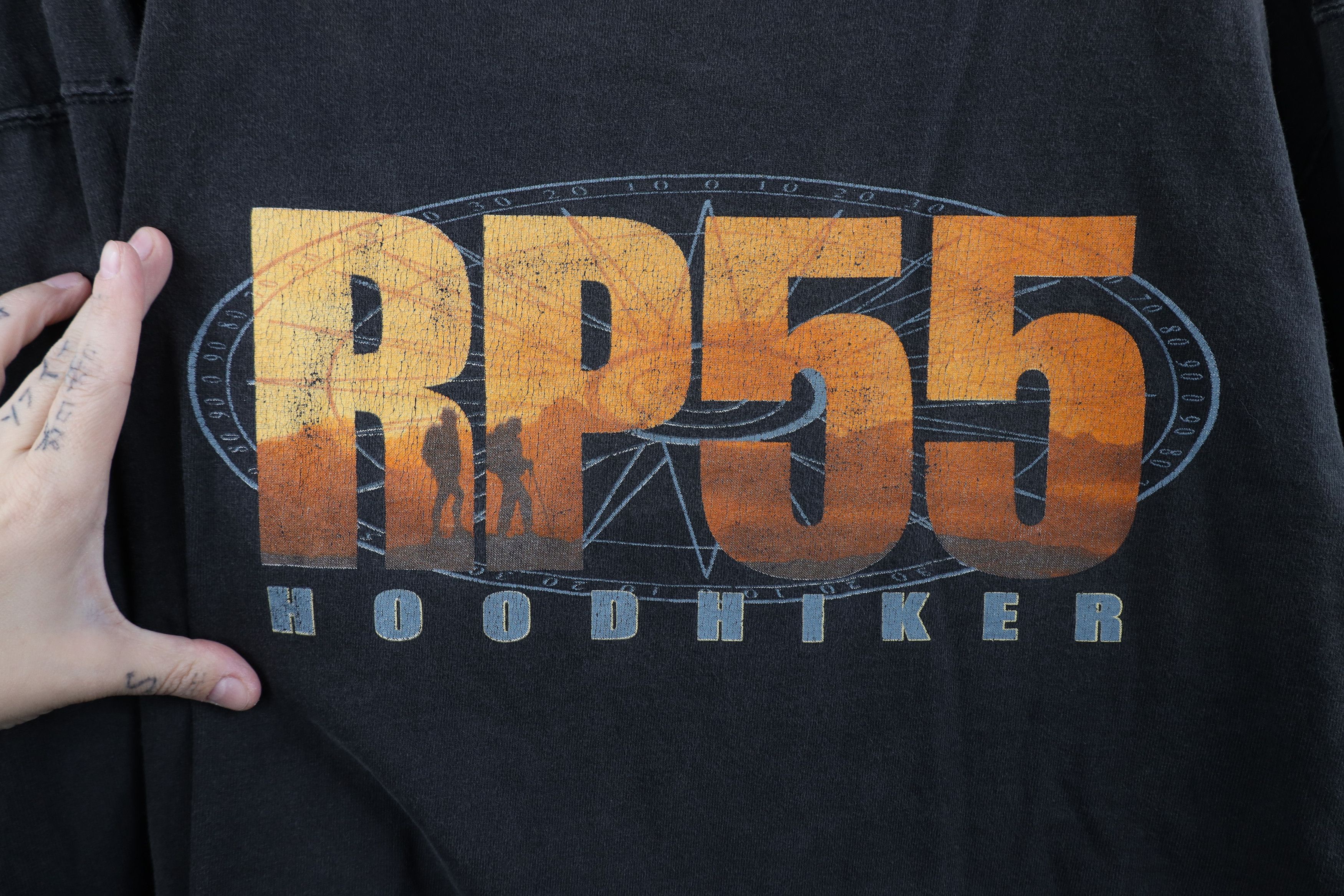 Vintage Vintage 90s Streetwear Hood Hiker Long Sleeve T-Shirt Black Size US XXL / EU 58 / 5 - 4 Thumbnail
