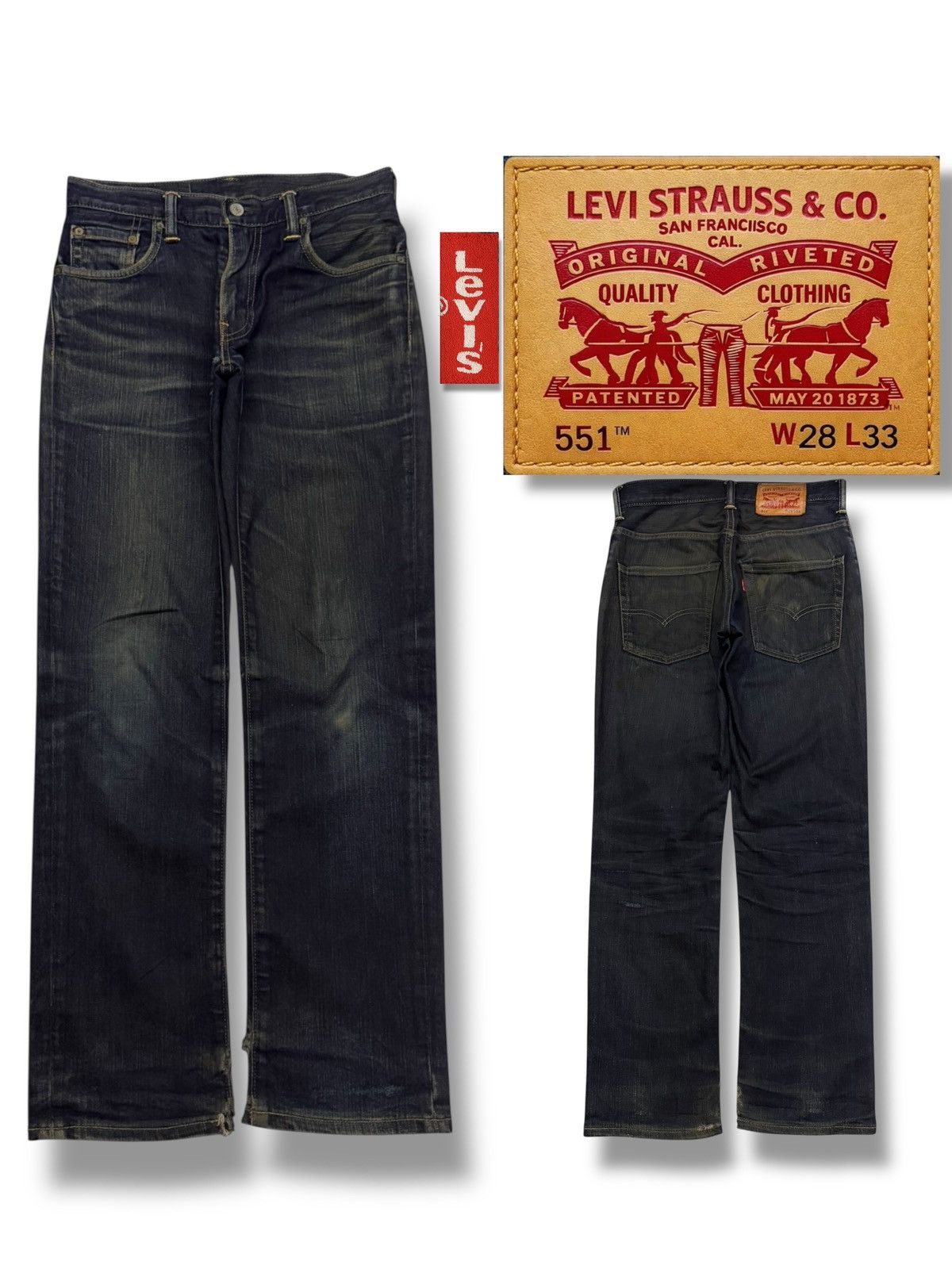 Levi's Vintage Levi’s 551™ Japan Market Denim Jeans | Vintage Faded Size US 29 - 1 Thumbnail