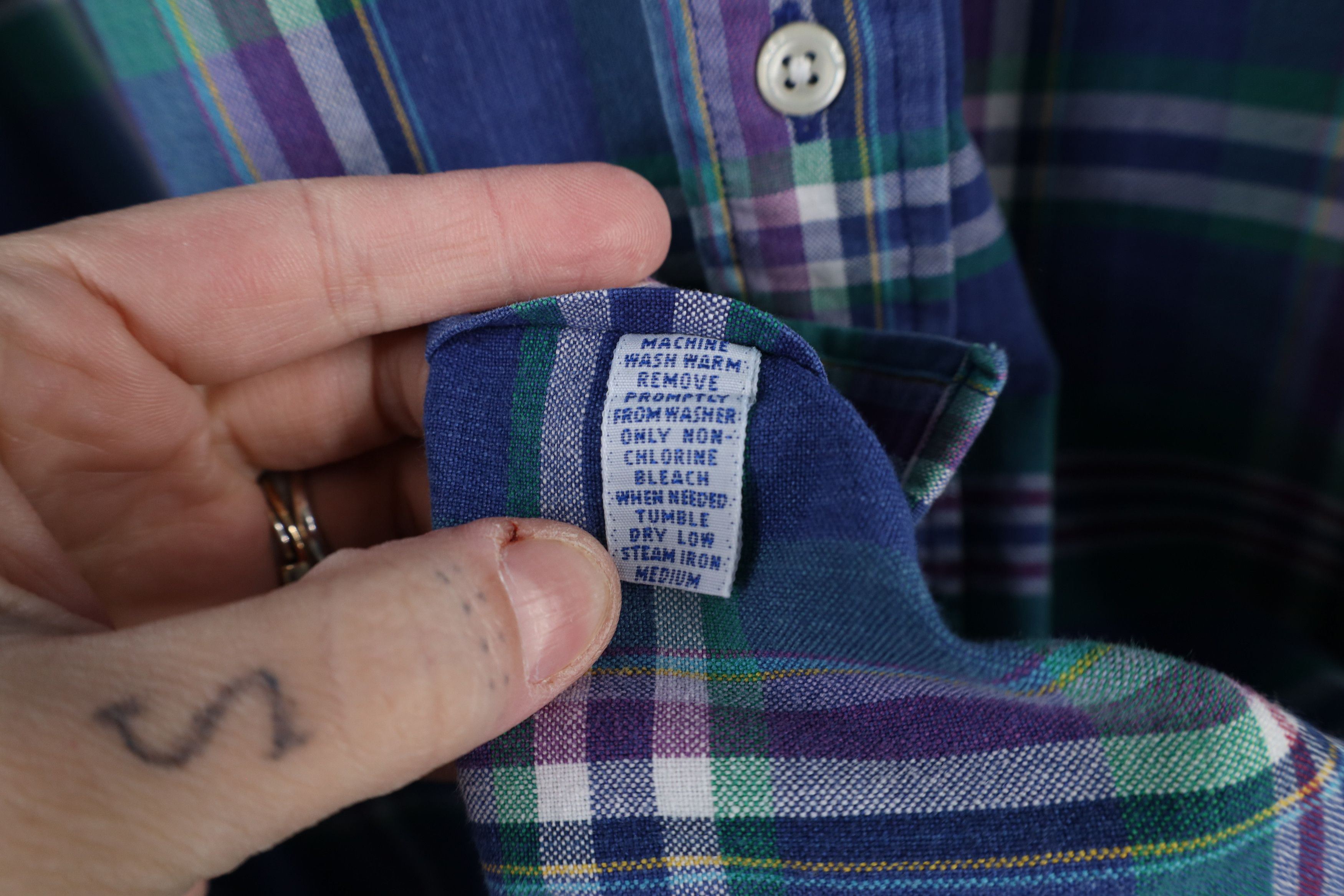 Ralph Lauren × Vintage Vintage 90s Ralph Lauren Madras Plaid Button Down Shirt Size US XL / EU 56 / 4 - 7 Thumbnail
