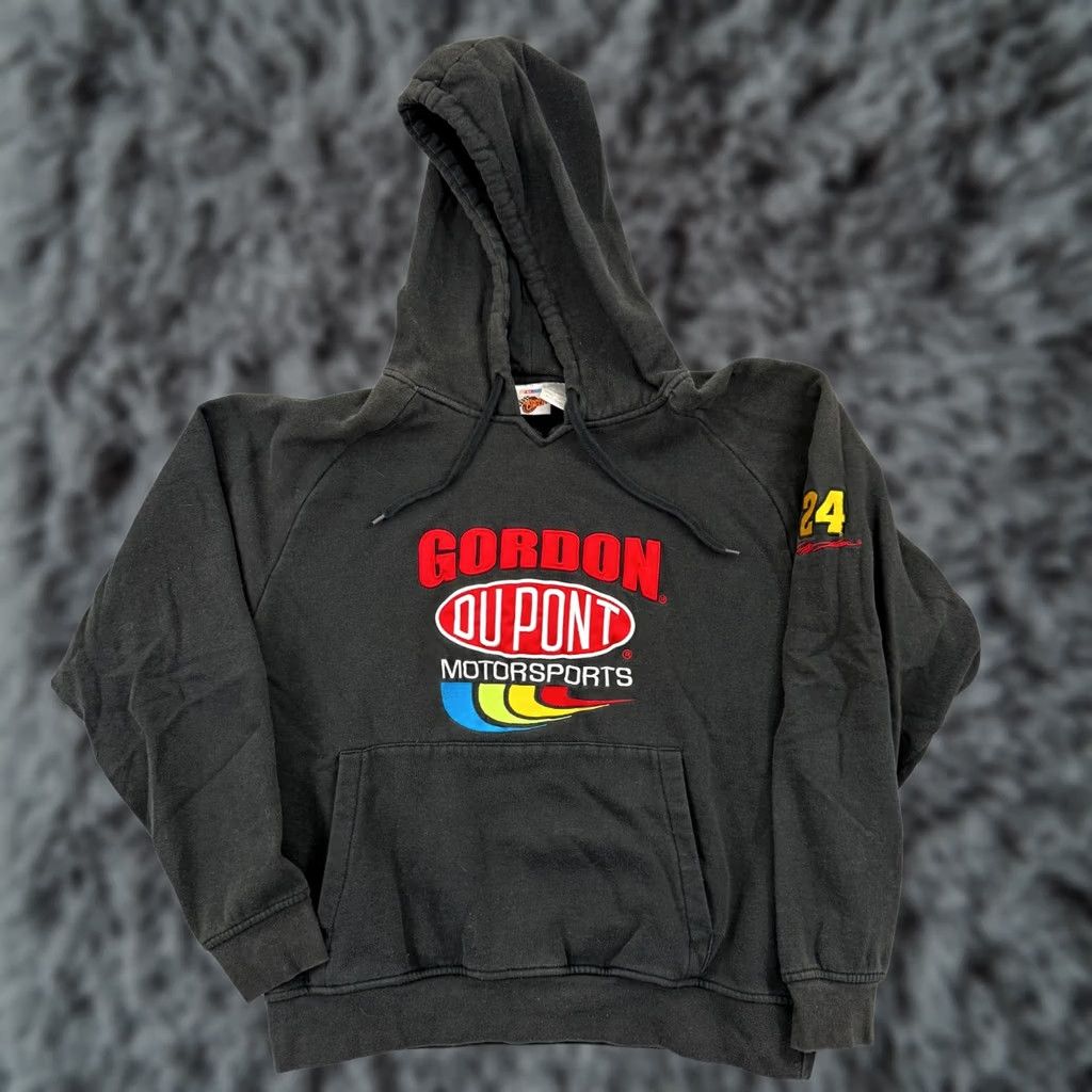 NASCAR VINTAGE Jeff Gordon Sweatshirt Adult Medium Black Nascar 90s Sport Dupont Hoodie Size US M / EU 48-50 / 2 - 1 Thumbnail