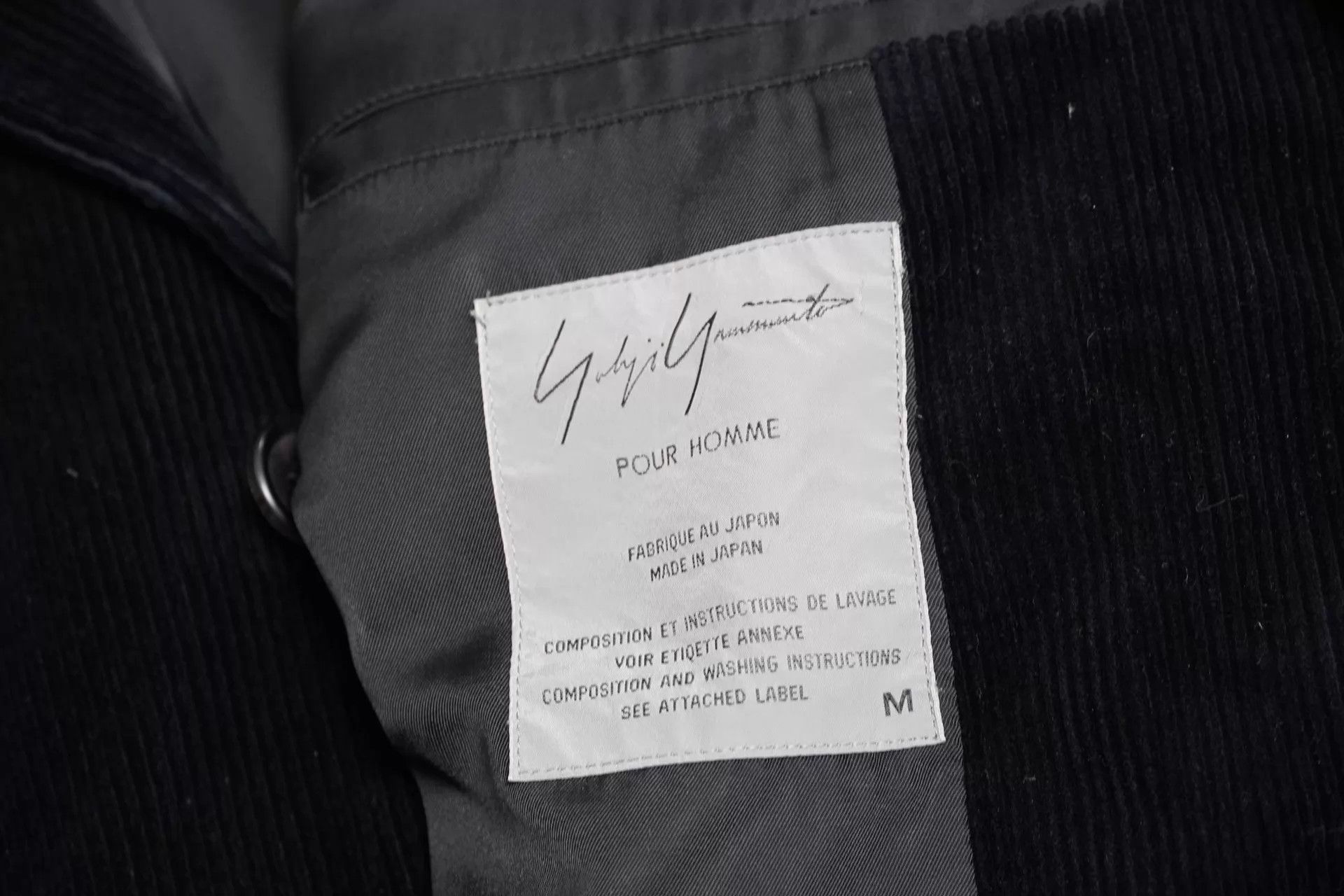 Yohji Yamamoto Yohji Yamamoto 93AW Corduroy Multi-Pocket Jacket M Size US M / EU 48-50 / 2 - 4 Thumbnail