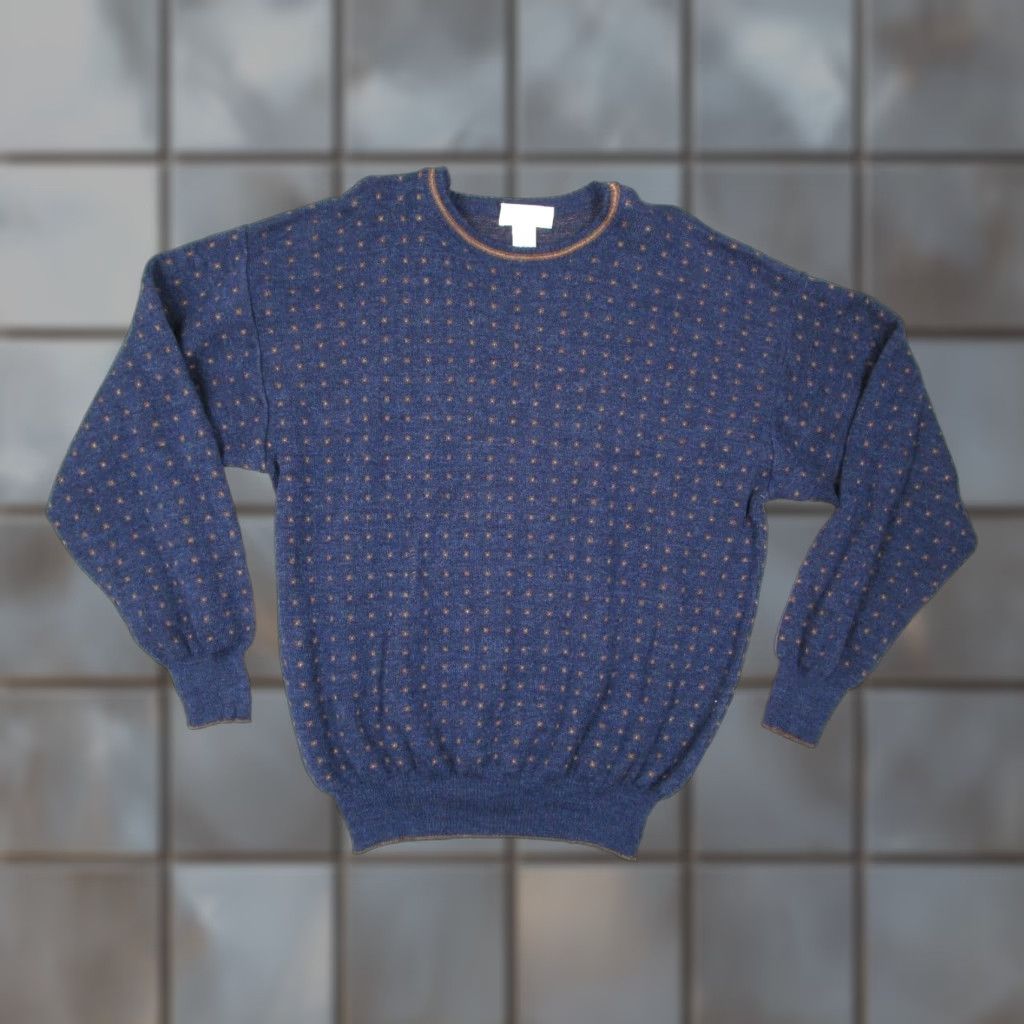 Vintage VINTAGE Tricots St. Raphael Sweater Mens XL Blue Crew Neck Pullover 100% Merino Wool Knit Classic 80s Retro College Designer Preppy All Seasons Men Size US XL / EU 56 / 4 - 1 Thumbnail