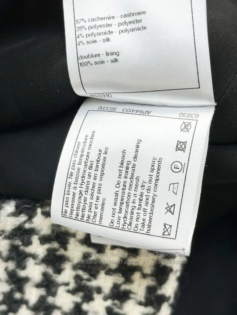 Chanel Chanel Two-pocket tweed coat with a thousand-bird check Size XS / US 0-2 / IT 36-38 - 8 Thumbnail