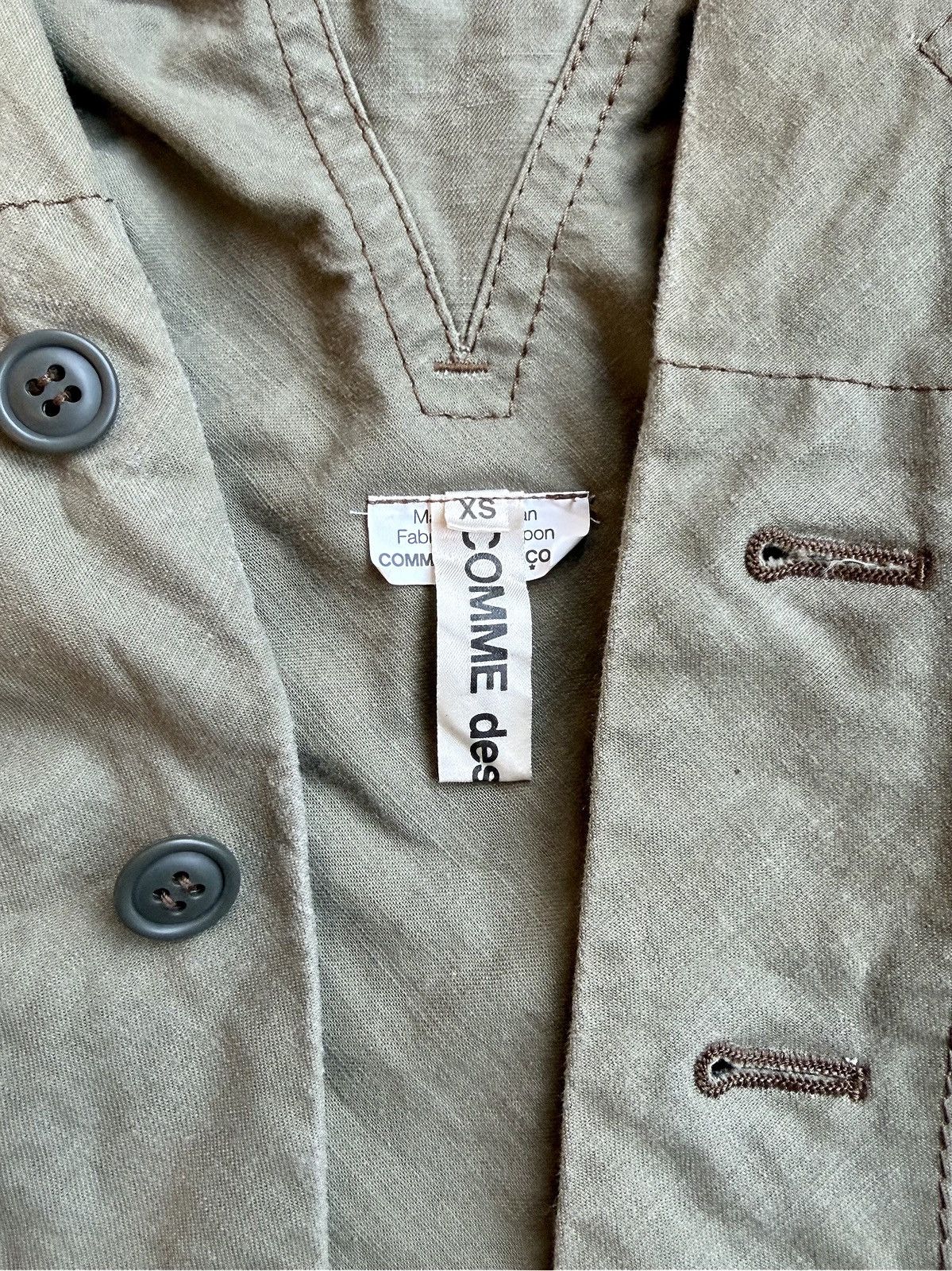 Comme des Garcons FW06 Tricot Comme Des Garcon Trompe L’oiel Military Jacket Size XS / US 0-2 / IT 36-38 - 4 Thumbnail