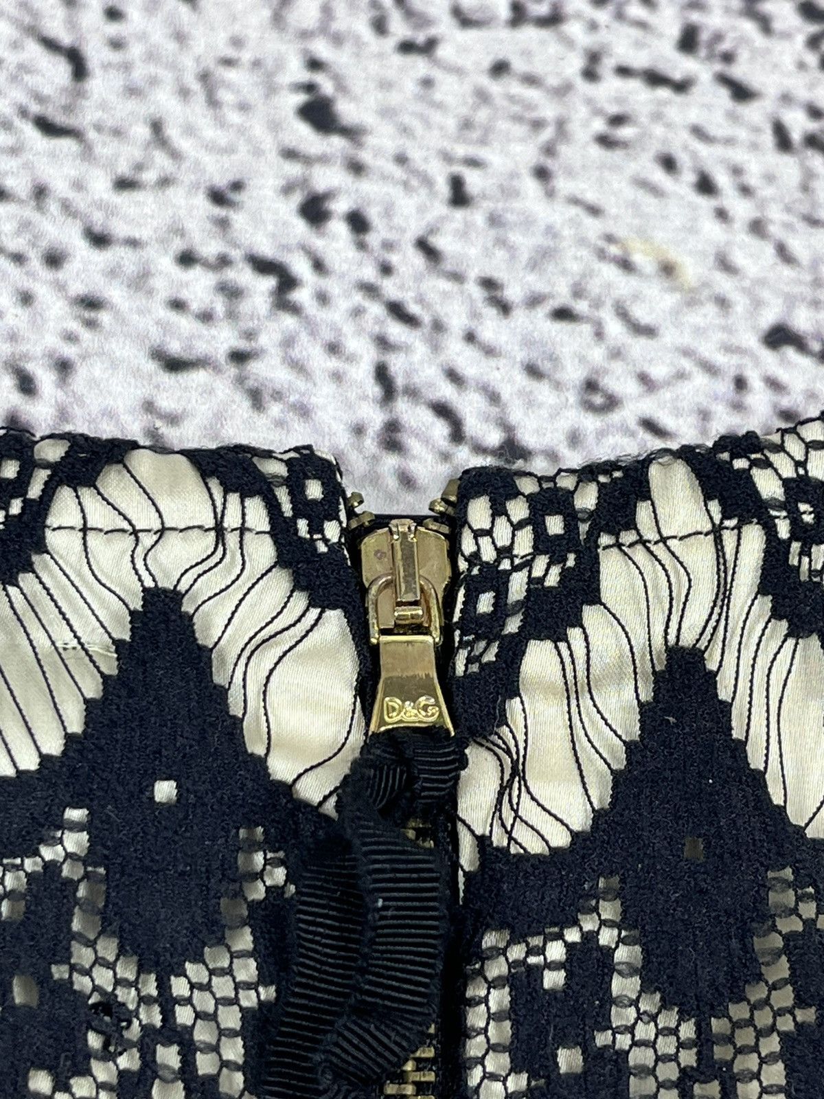Dolce & Gabbana Vintage D&G Dolce & Gabbana Black Lace Sexy Mini Dress 2000s Size XS / US 0-2 / IT 36-38 - 11 Thumbnail