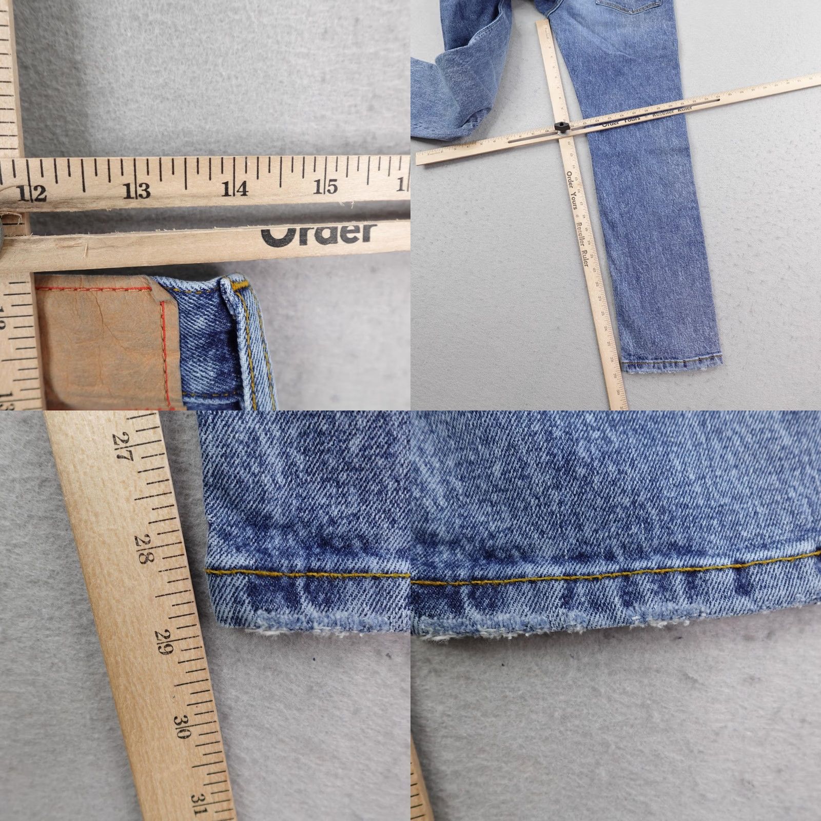 JEANERICA VINTAGE Jeanerica Jeans Womens Blue Denim 97 Straight Organic Cotton Flex 30x32 Size 30" / US 8 / IT 44 - 8 Thumbnail