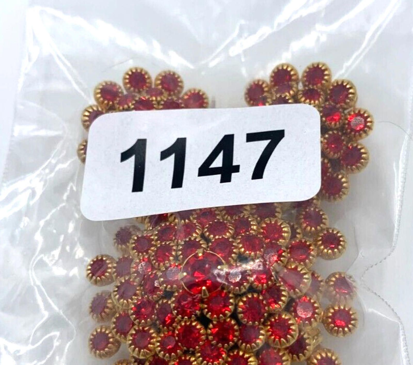 Other Judy Lee Clustered Dome Red Rhinestone Gold Tone Demi Parure Size ONE SIZE - 6 Thumbnail