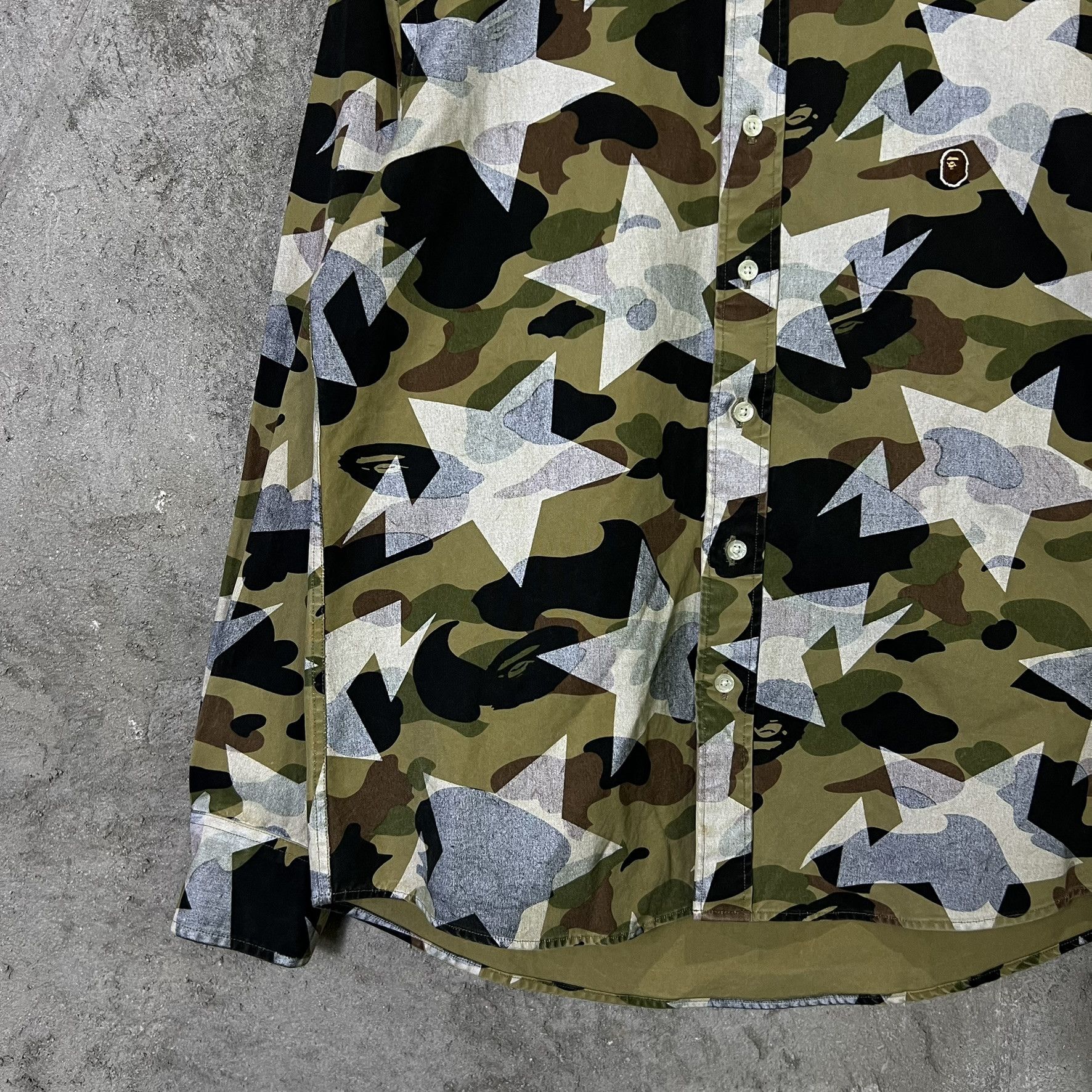 Bape A Bathing APE Long Sleeve Sta Camo Pattern Size US M / EU 48-50 / 2 - 4 Thumbnail