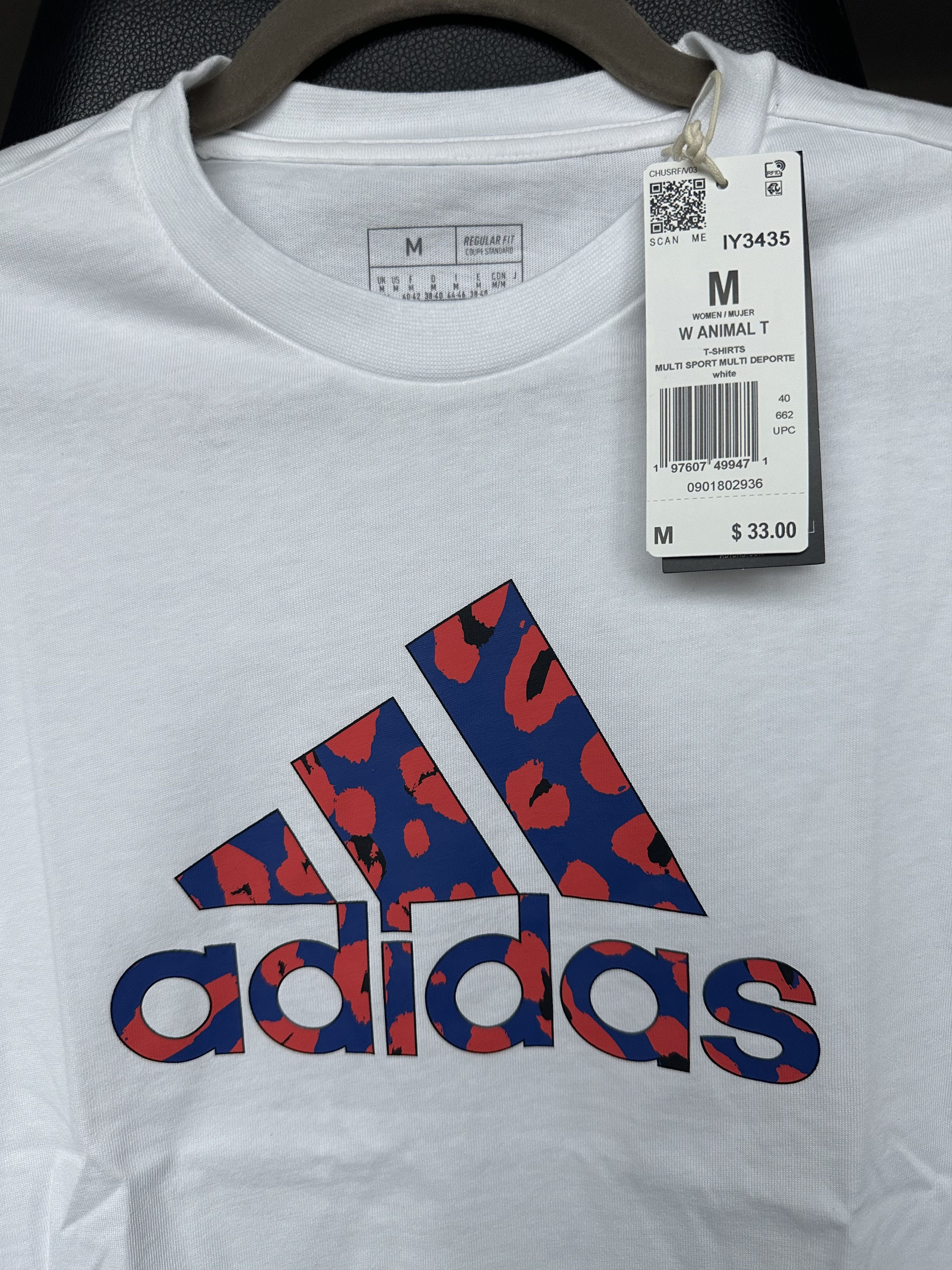 Adidas Adidas Women's Animal Graphic Tee Short Sleeve White New Size S / US 4 / IT 40 - 3 Thumbnail