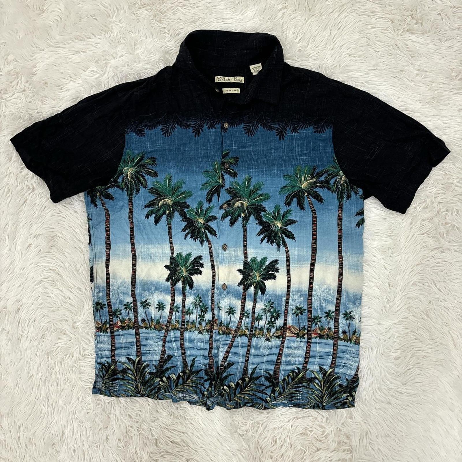 Batik Bay Palm tree button up shirt Size US XL / EU 56 / 4 - 1 Thumbnail