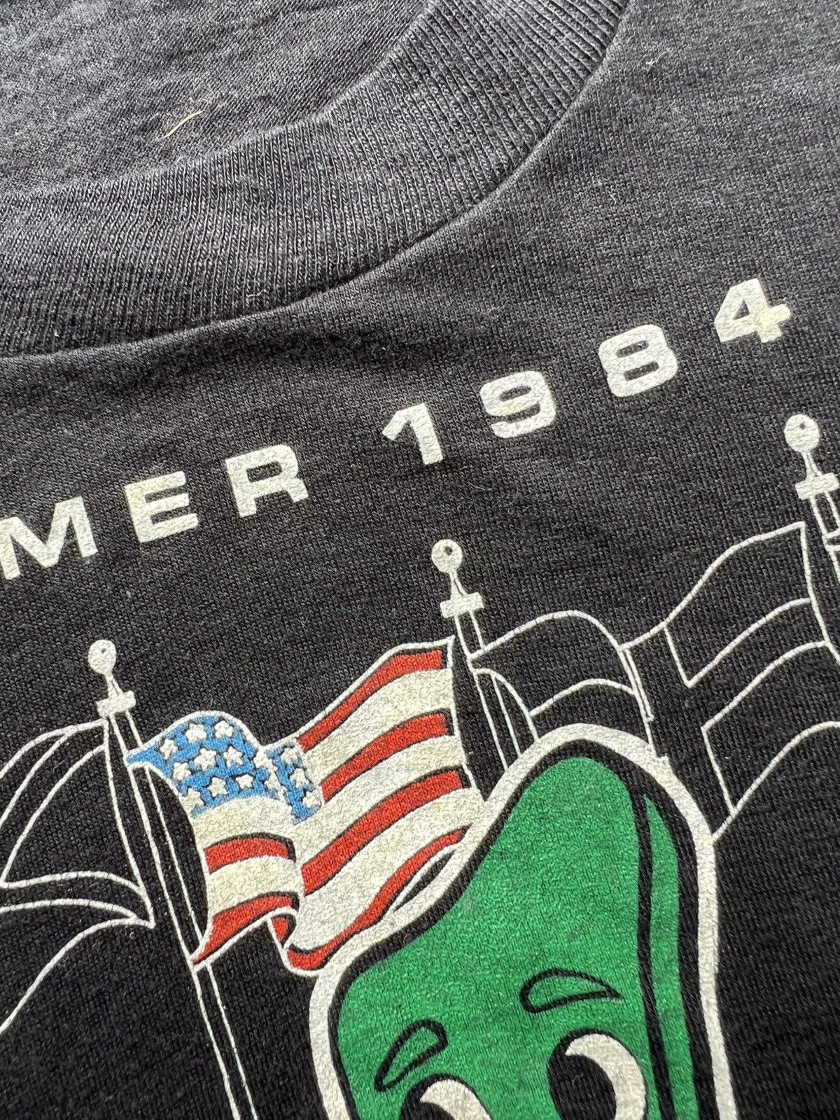 Vintage 1984 Gumby Goes For Gold Summer Olympics Vintage Tee Shirt Size US M / EU 48-50 / 2 - 6 Thumbnail