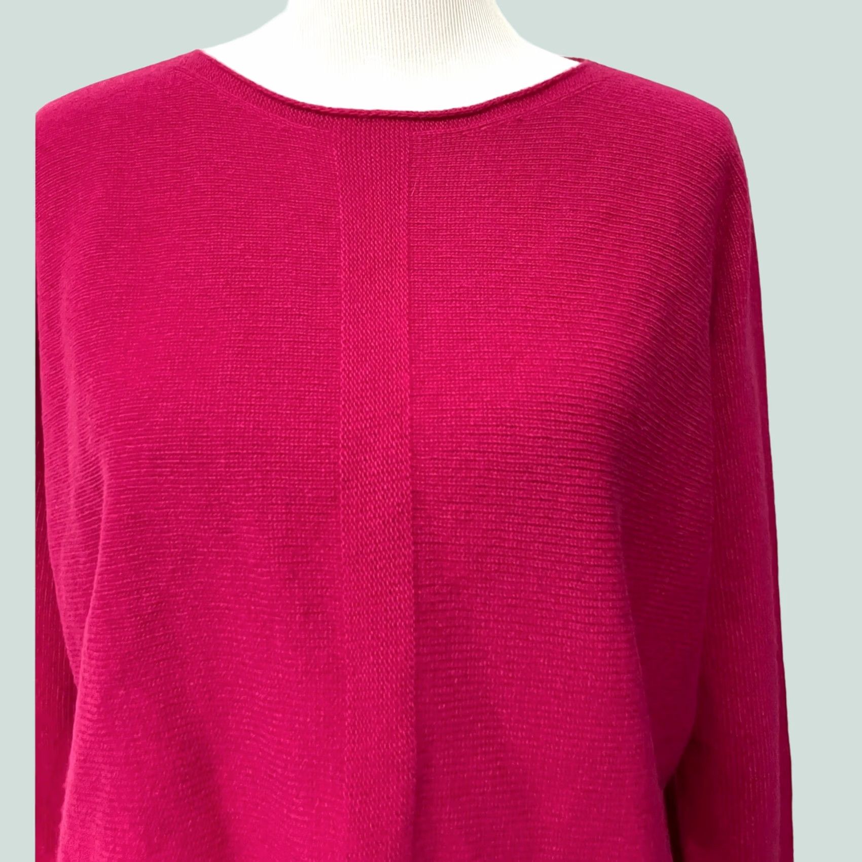 Vintage Bianco & Blu Sweater Women’s Wool Blend Pink Pullover Small Made in Italy Size S Size S / US 4 / IT 40 - 1 Thumbnail