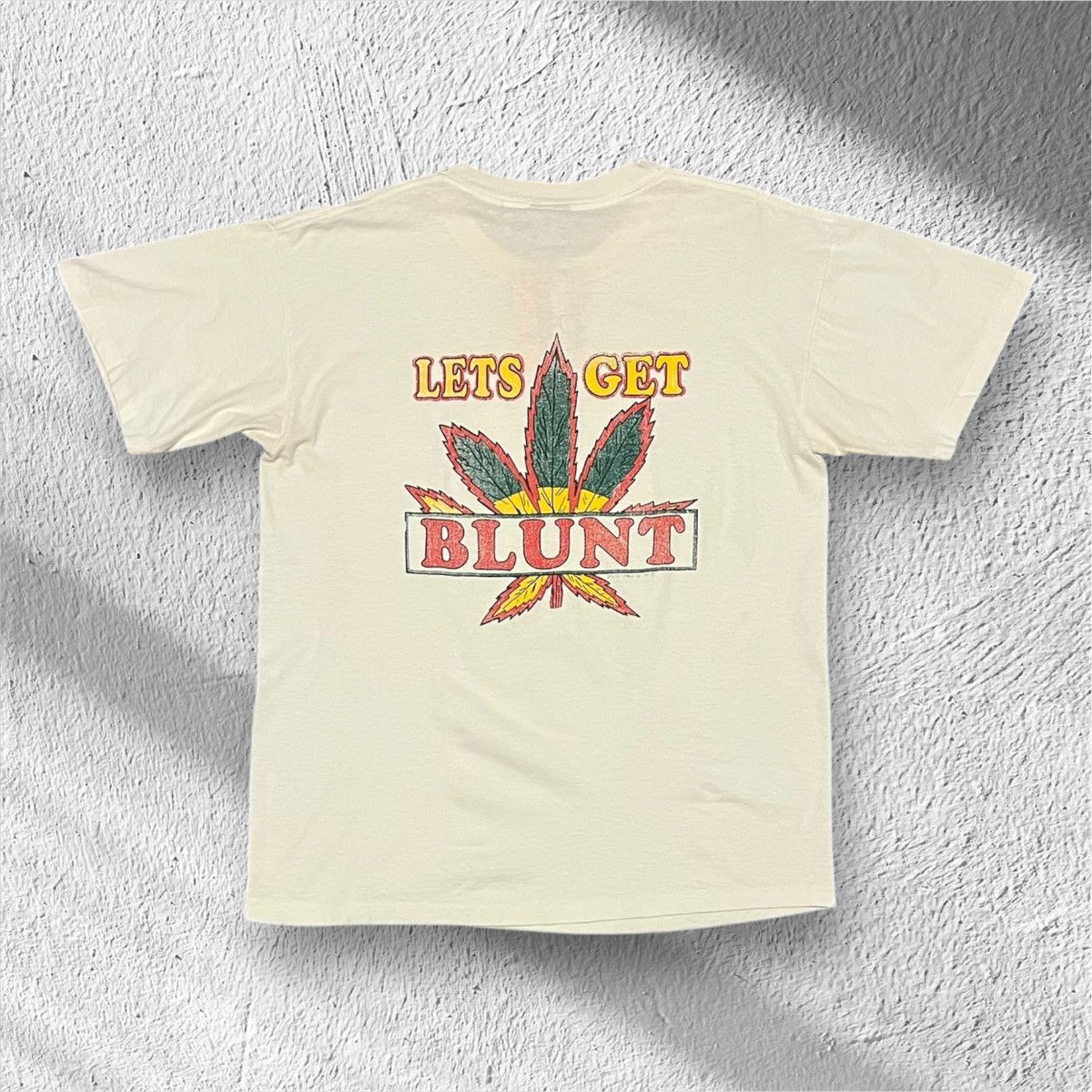 Vintage Vintage 90s Let’s Get Blunt Weed Shirt – Large Size US L / EU 52-54 / 3 - 1 Thumbnail