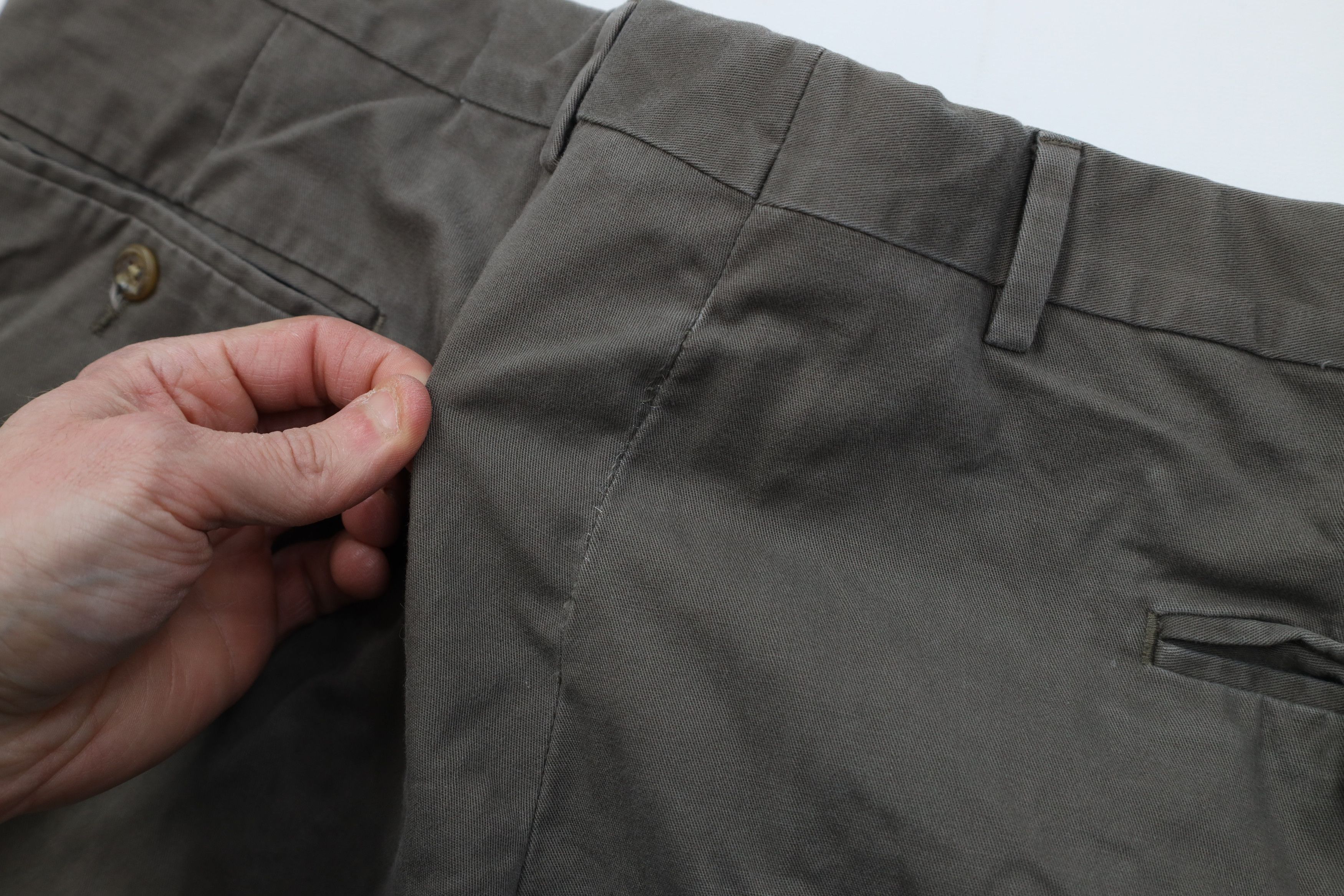 Tommy Hilfiger Vintage 90s Tommy Hilfiger Wide Leg Chino Pants Gray Size US 38 / EU 54 - 16 Thumbnail
