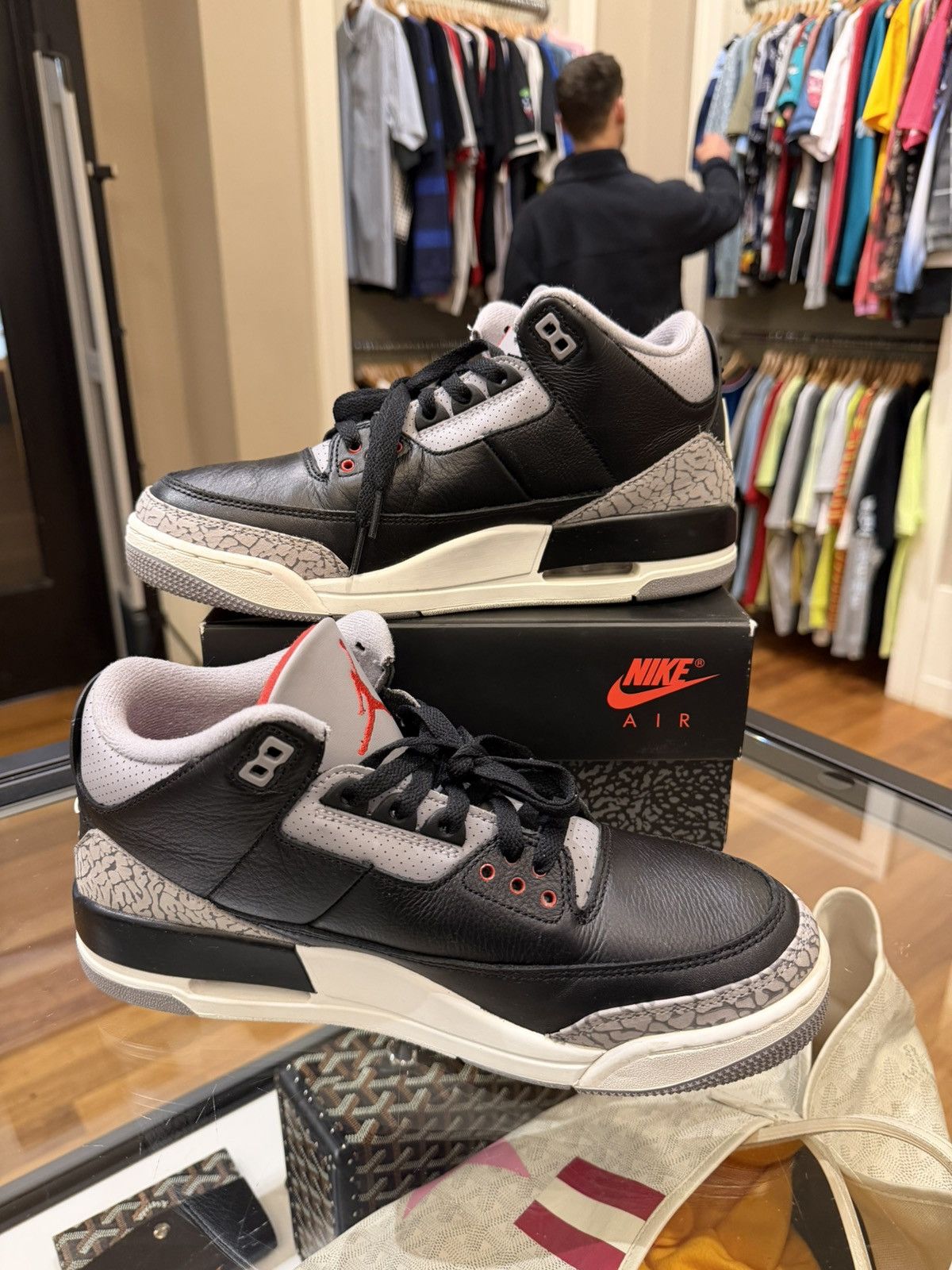 Jordan Brand Jordan 3 Retro OG ‘Black Cement’ (2024) Size US 10 / EU 43 - 3 Thumbnail