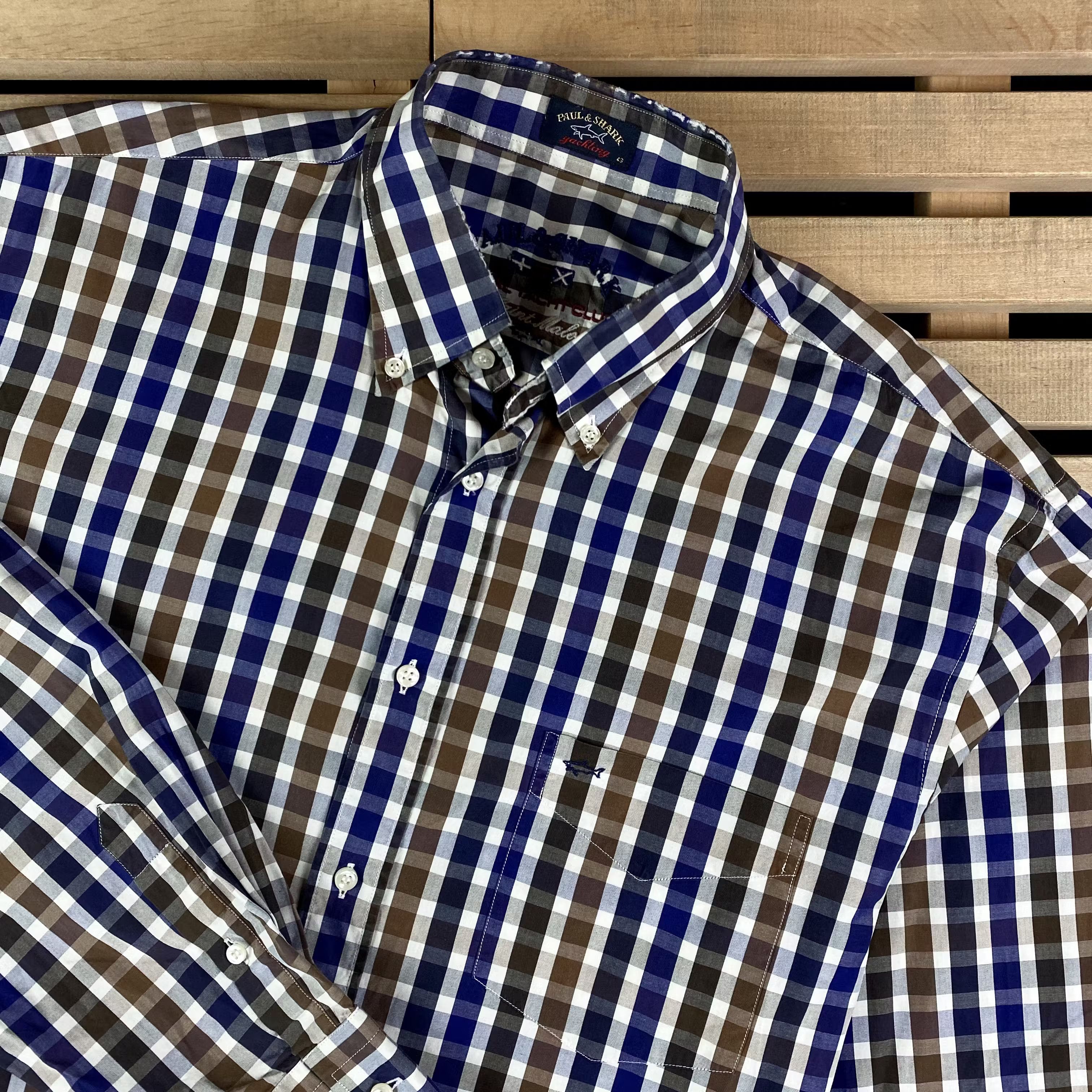Paul & Shark × Vintage Men’s Shirt Long Sleeve Paul Shark Vintage Size 43 Size US XL / EU 56 / 4 - 2 Thumbnail