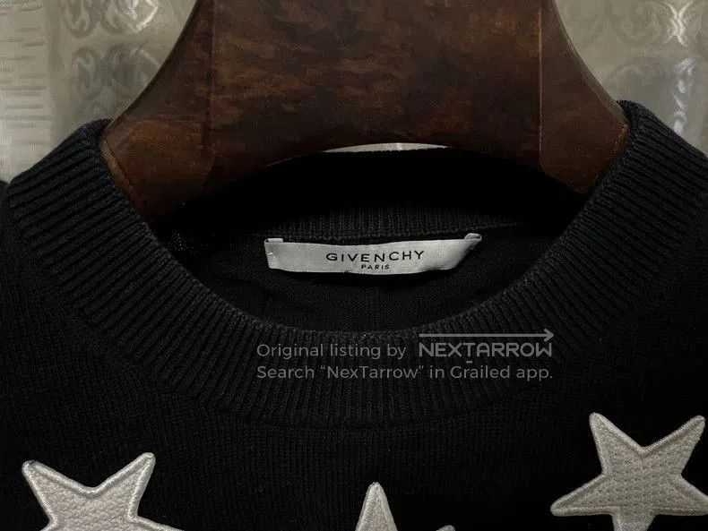 Givenchy Givenchy Black Star Knit Sweatshirt. Size US M / EU 48-50 / 2 - 5 Thumbnail