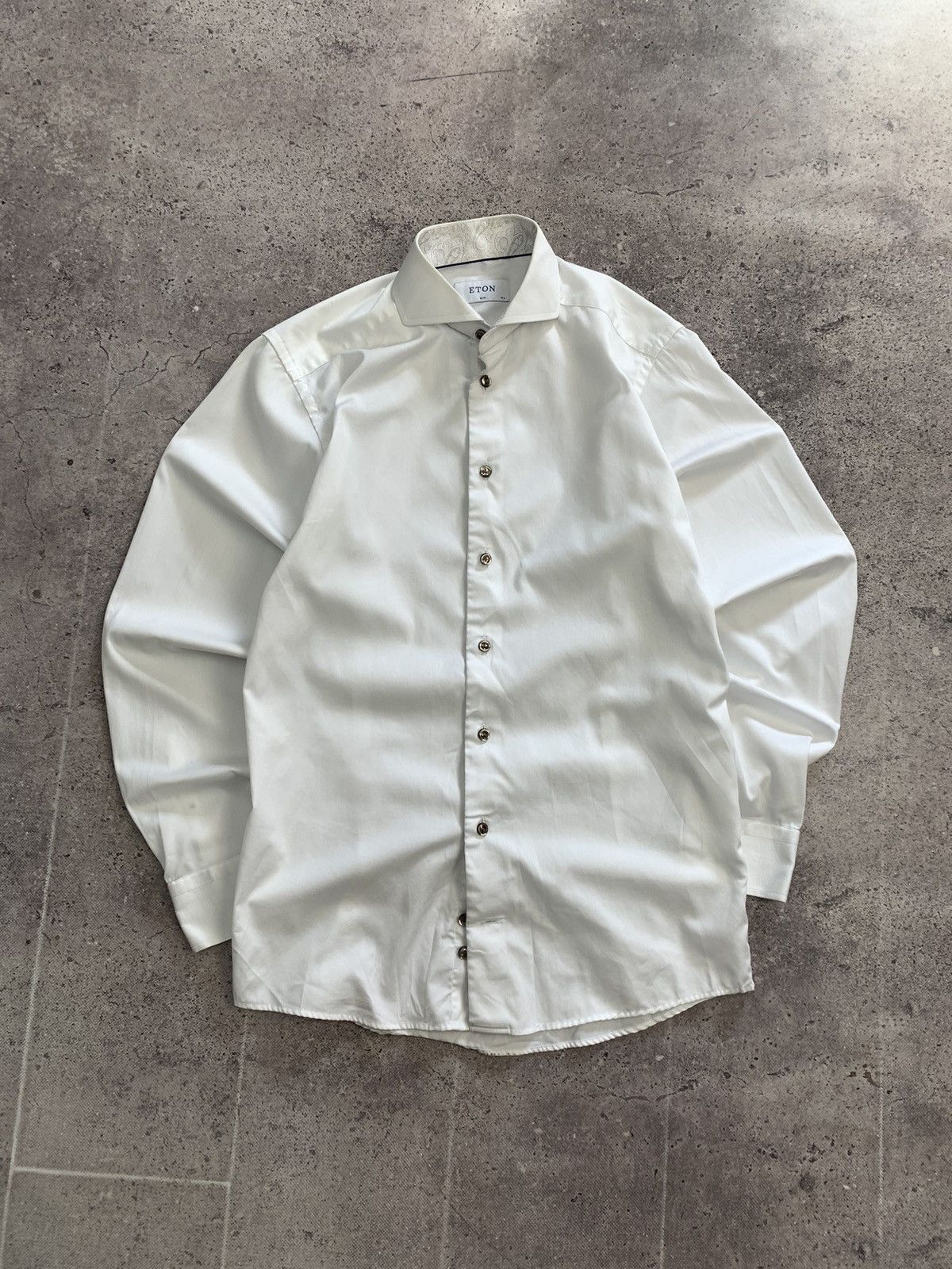 Eton × Vintage Vintage Y2K shirt Eton OldMoney Avant garde watanage faded Size US M / EU 48-50 / 2 - 2 Thumbnail