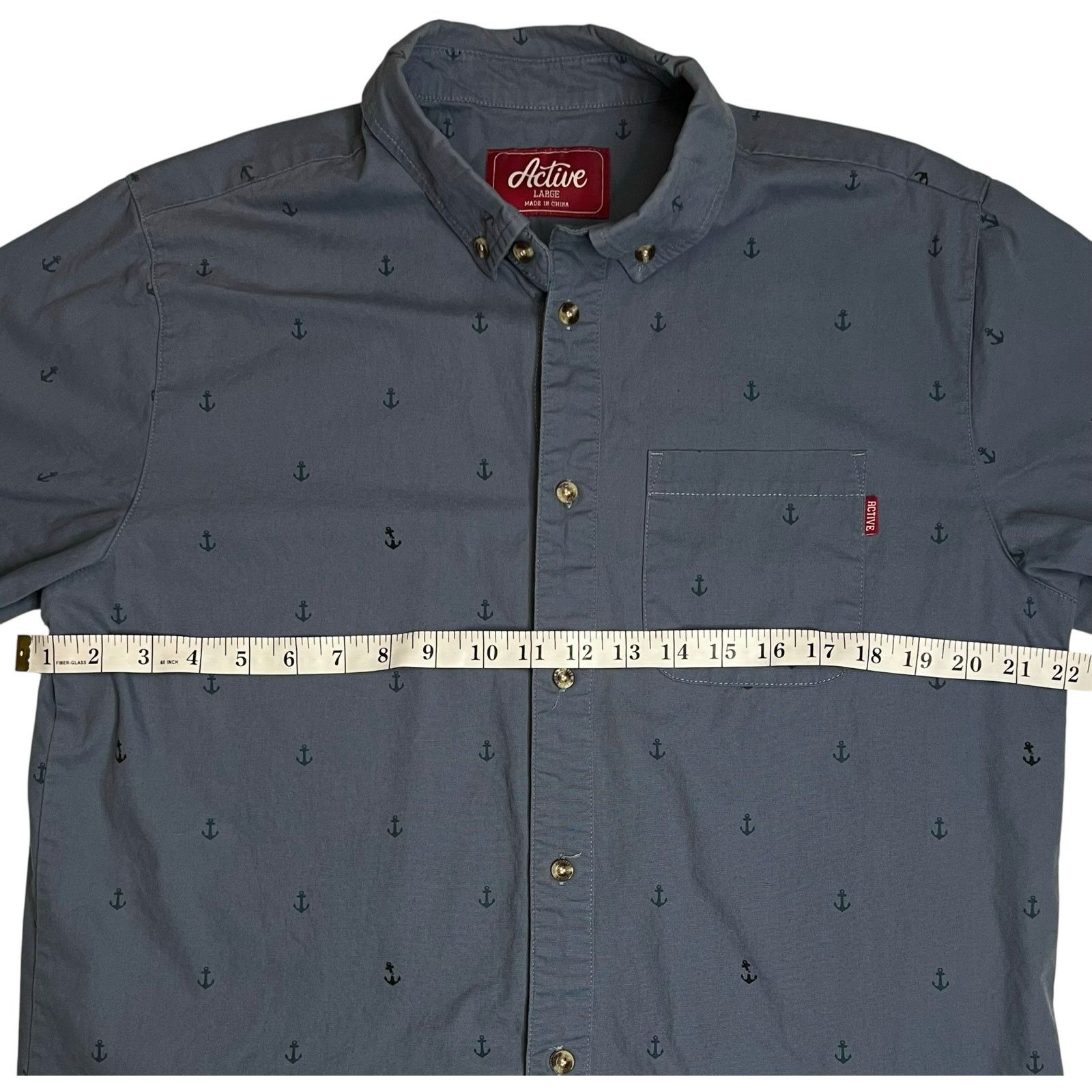 Active Ride Shop Active Ride Shop Men’s Short Sleeve Shirt Gray Button Down Size US L / EU 52-54 / 3 - 9 Thumbnail