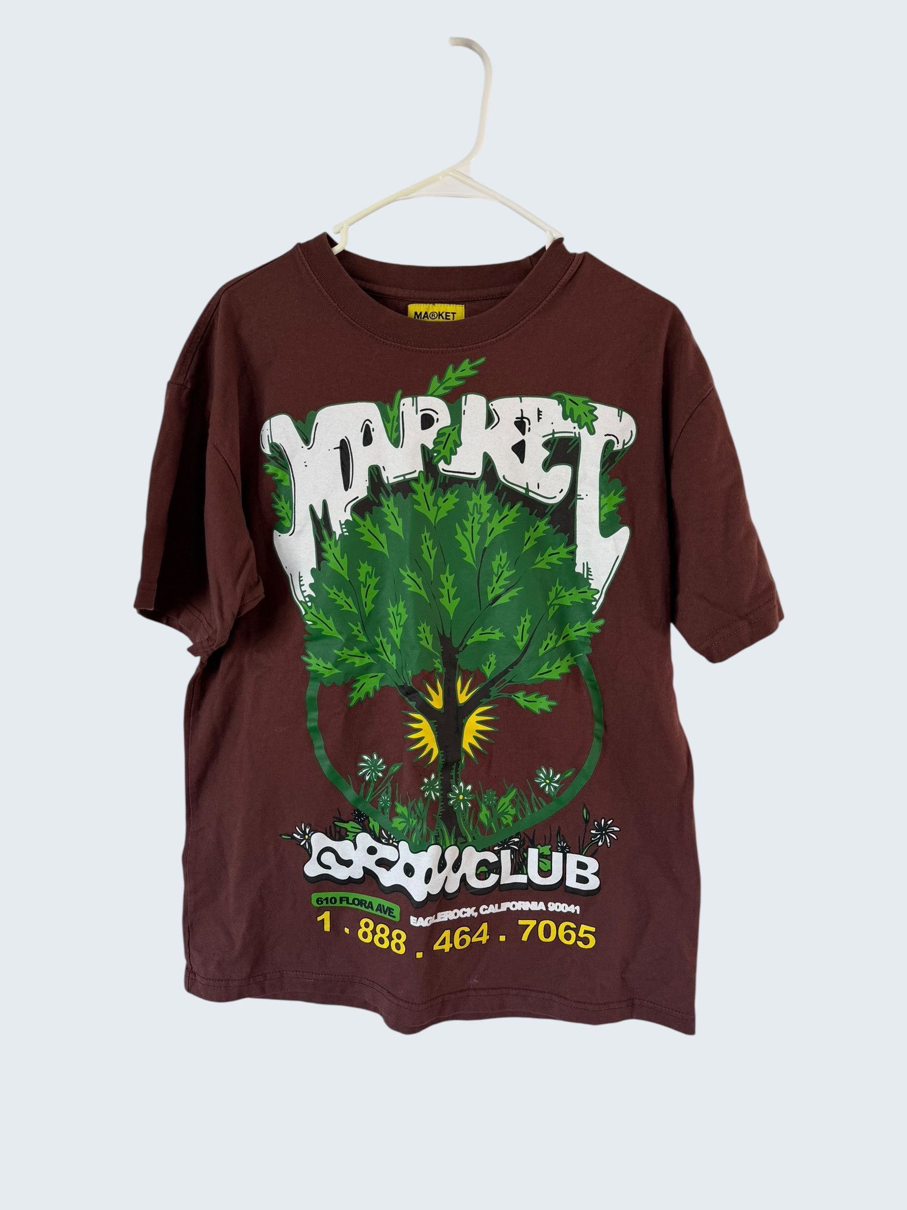 Market Market Brown Growclub T Shirt Sz M Size US M / EU 48-50 / 2 - 1 Thumbnail